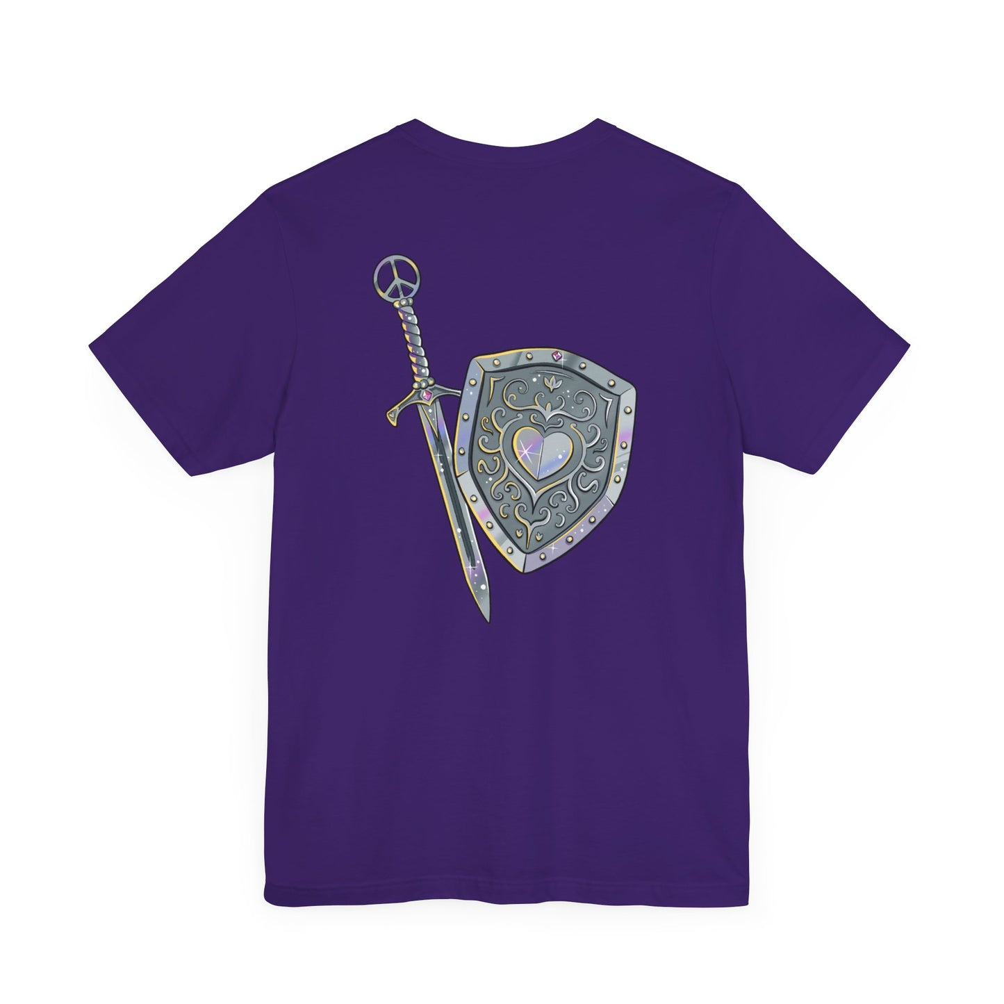 Dragons and Dungeons Pride Shield in back - Unisex Shirt
