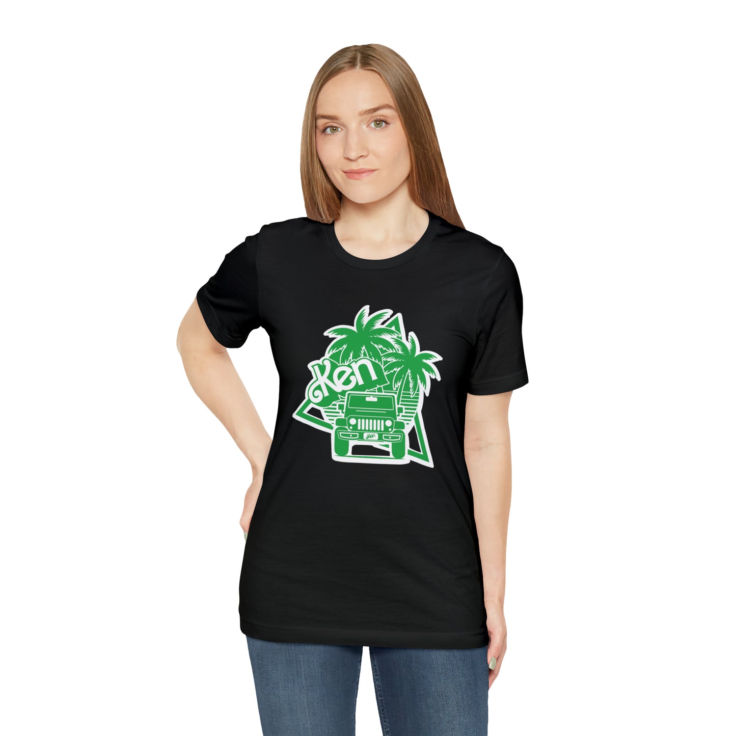 All green Ken, Beep Beep KEN Jeep, Unisex Jersey Short Sleeve Tee