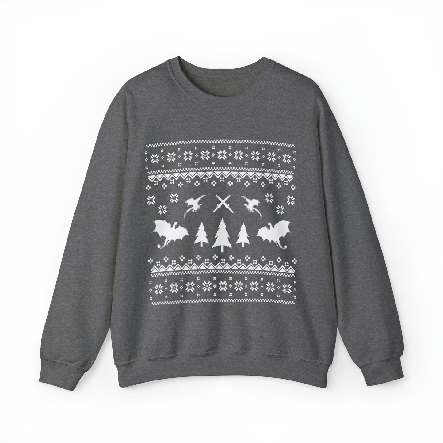 8-Bit Dragon Christmas version 3 - Unisex Sweatshirt