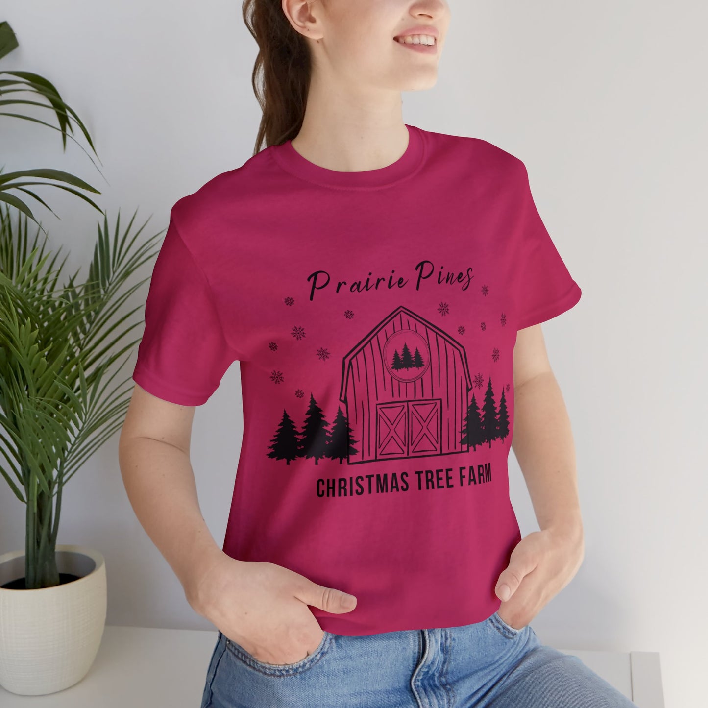 Prairie Pines Black Text - Unisex T-shirt