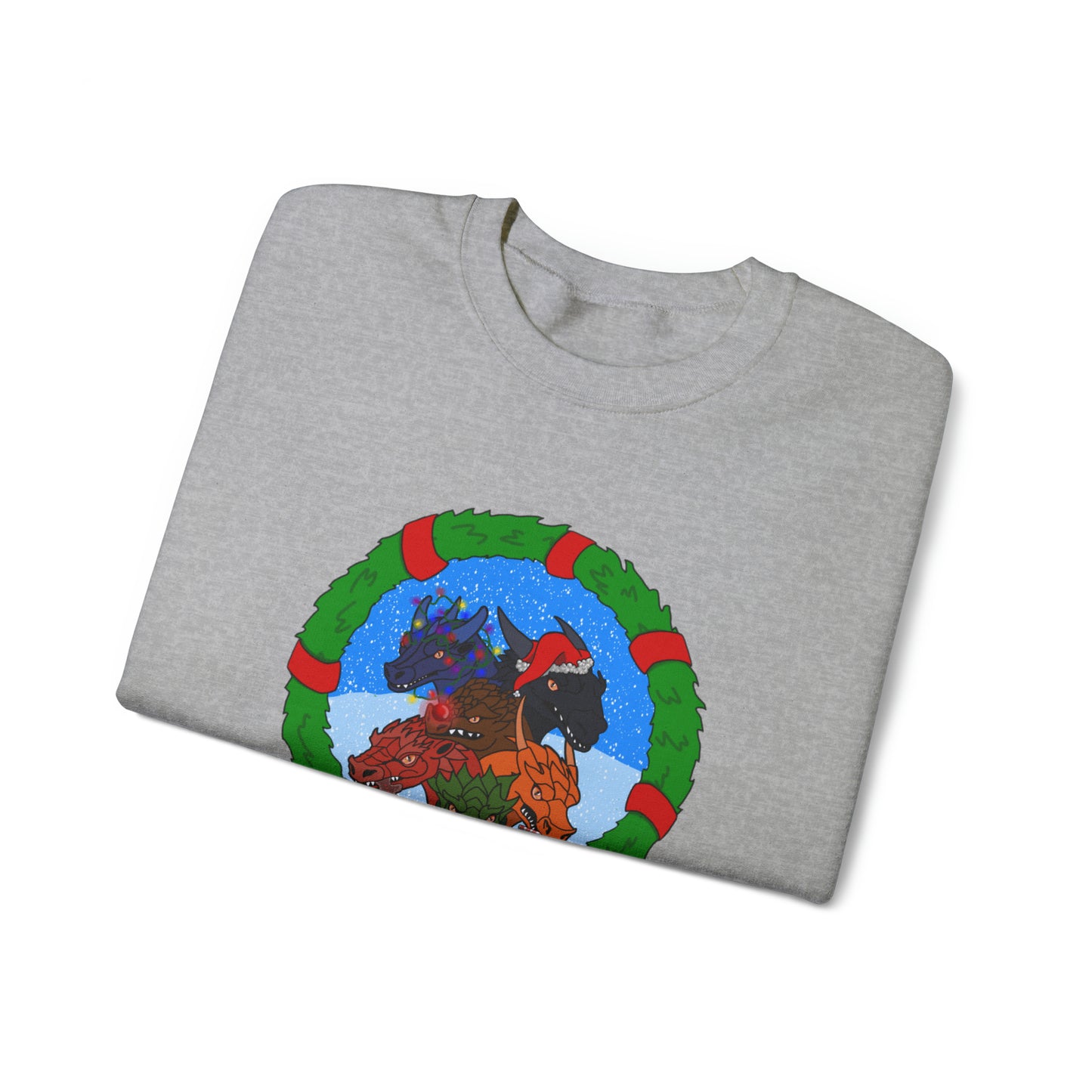 Dragon Christmas with snow - Unisex Sweatshirt