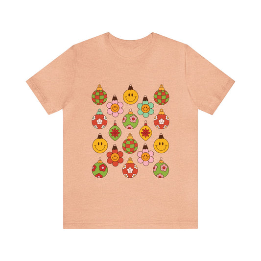 Groovy Christmas with back design - Unisex T-shirt