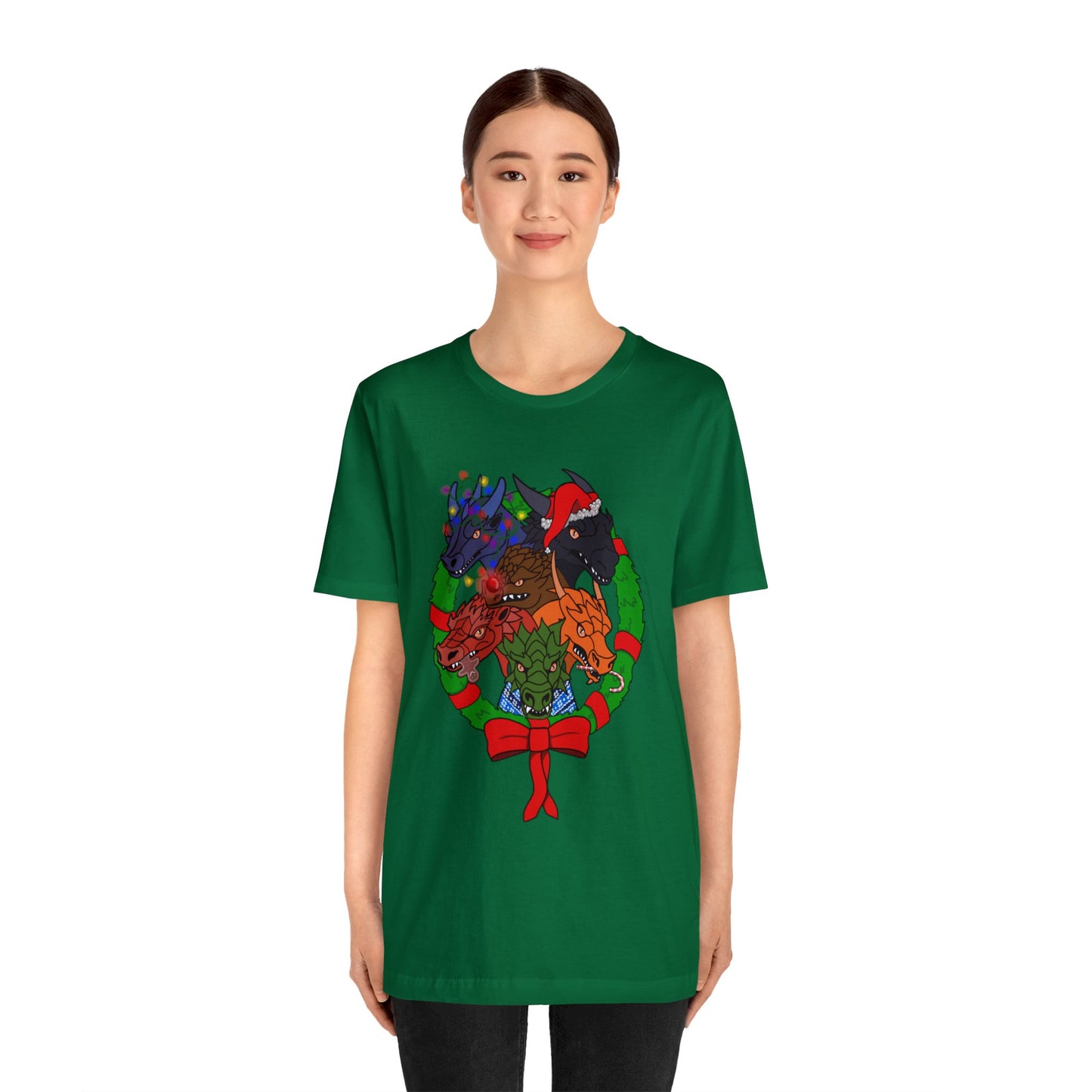 Dragon Christmas with no snow version - Unisex T-shirt