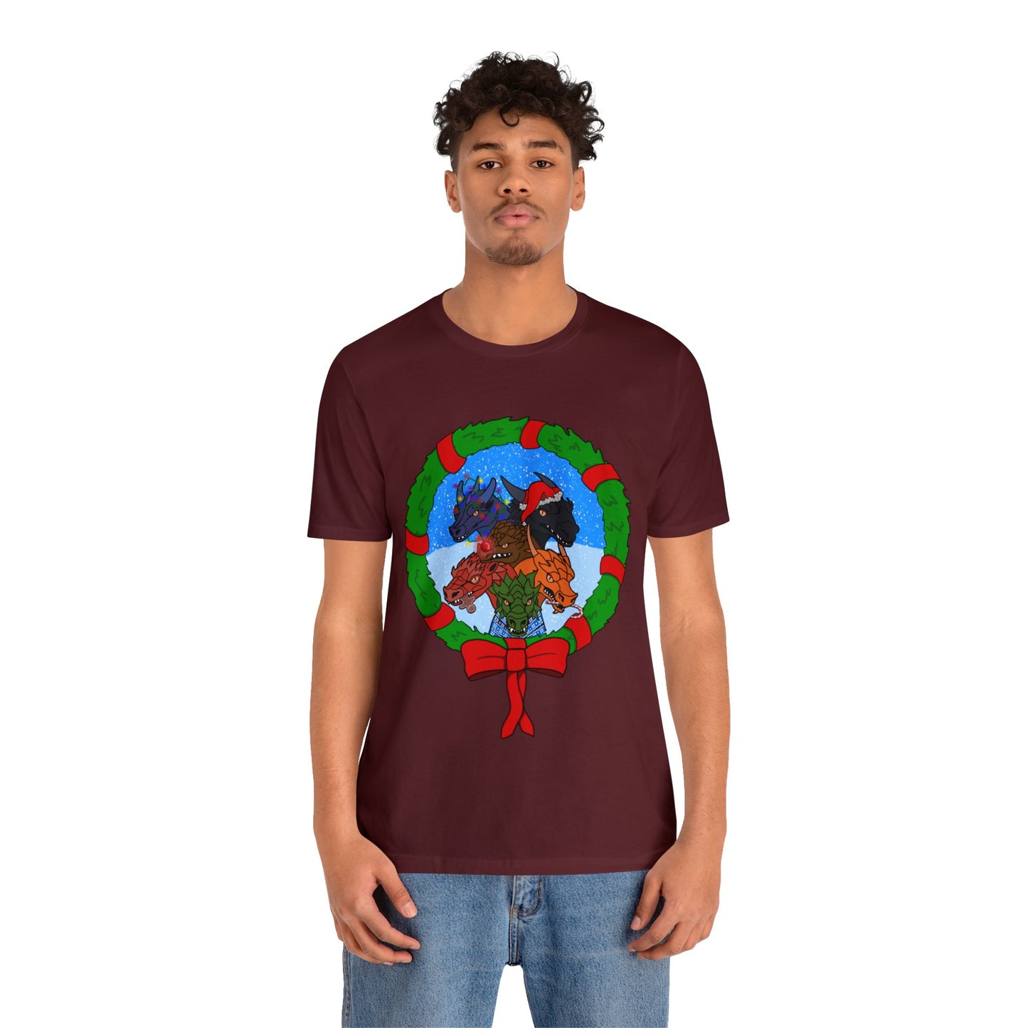 Dragon Christmas with Snowglobe Version - Unisex T-shirt