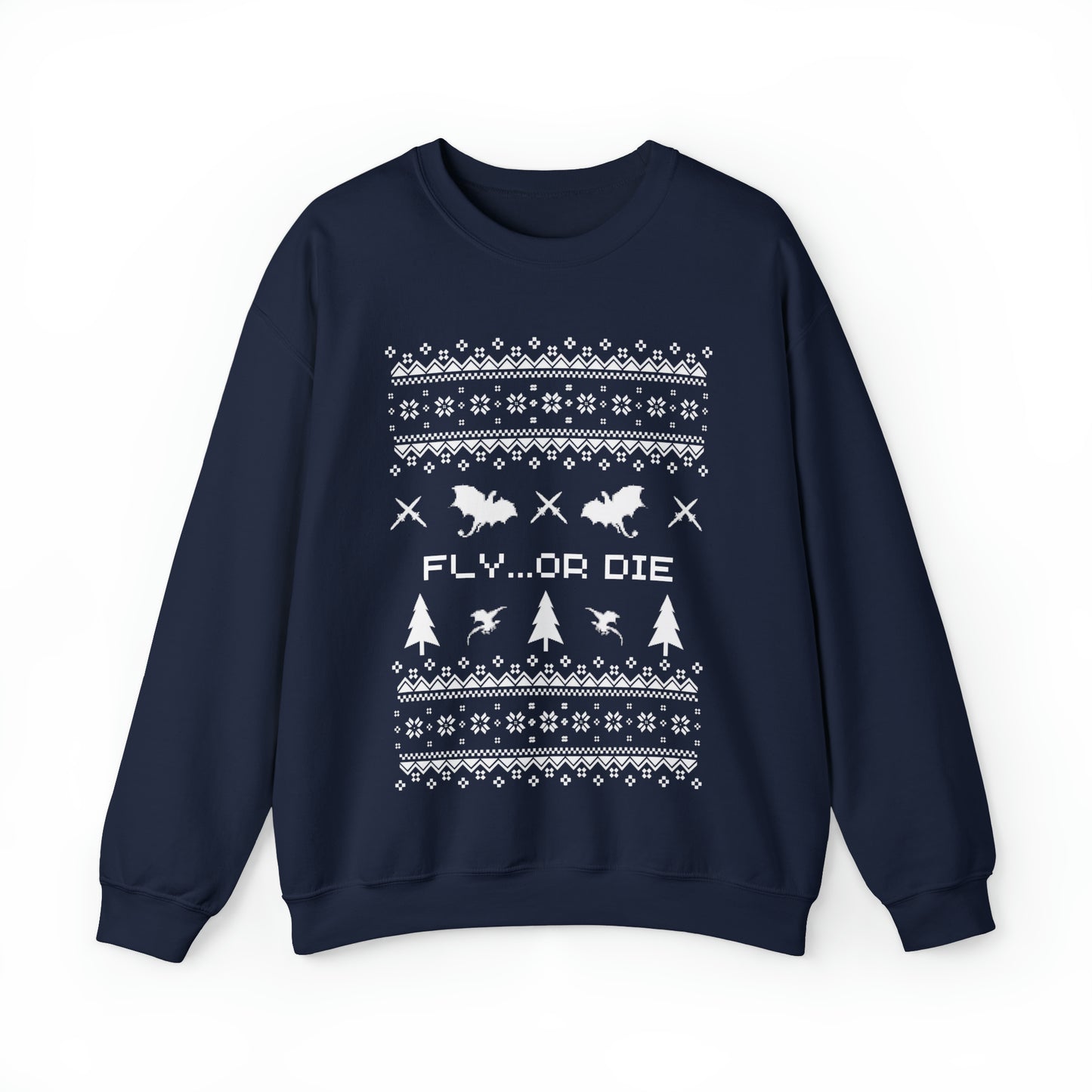8-Bit Dragon Christmas version 2 - Unisex Sweatshirt