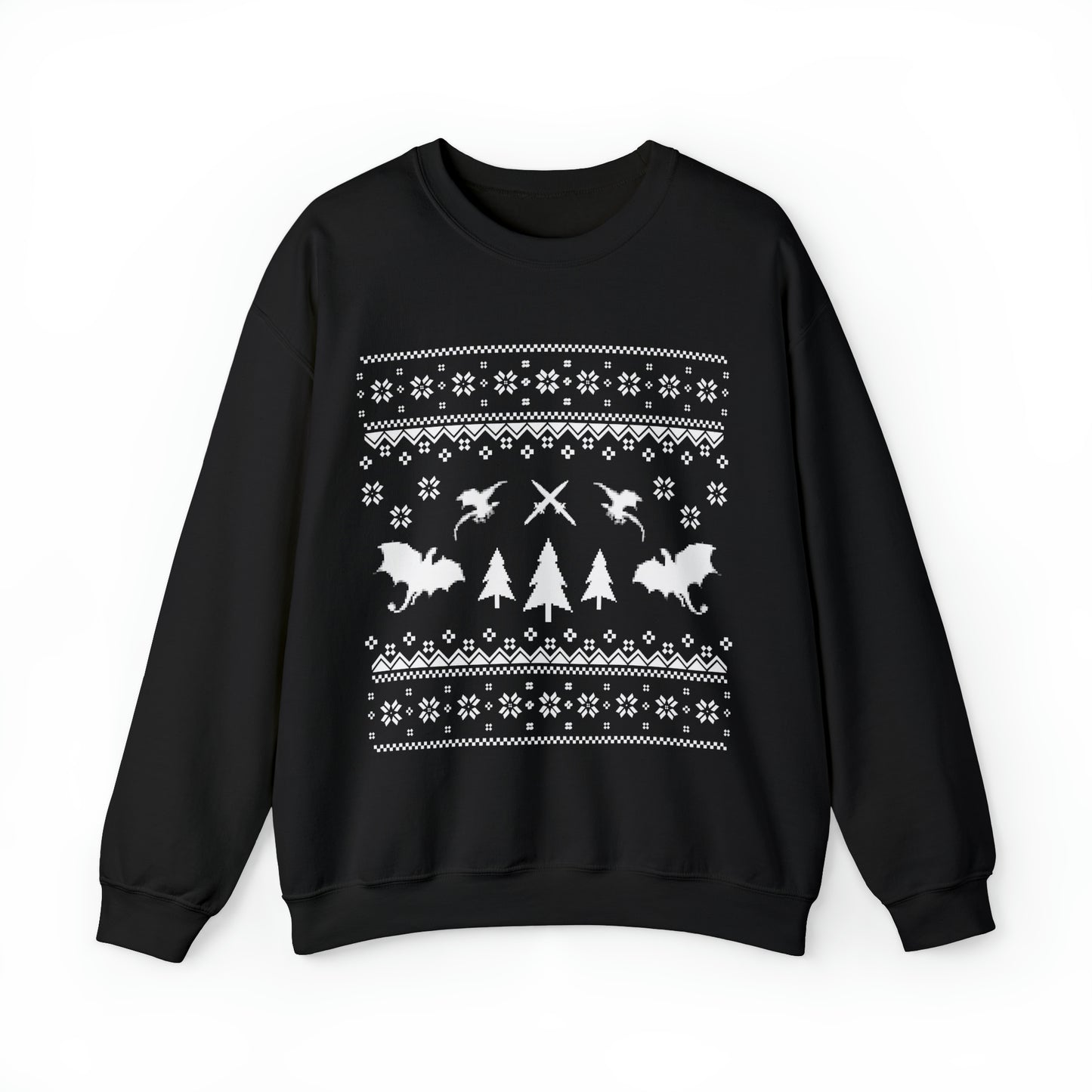 8-Bit Dragon Christmas version 3 - Unisex Sweatshirt