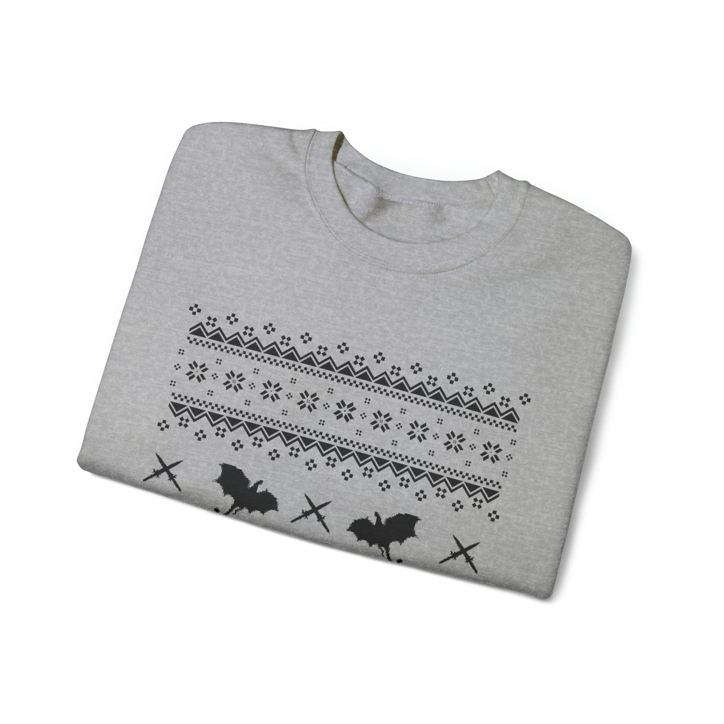 8-Bit Dragon Christmas version 1 - Unisex Sweatshirt