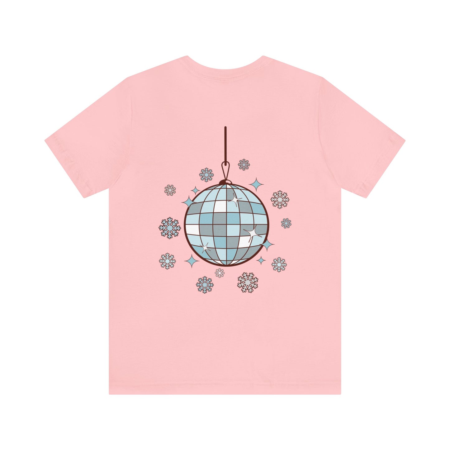 Silver and Blue - Groovy and Bright Jingle Disco Ball - Unisex T-shirt