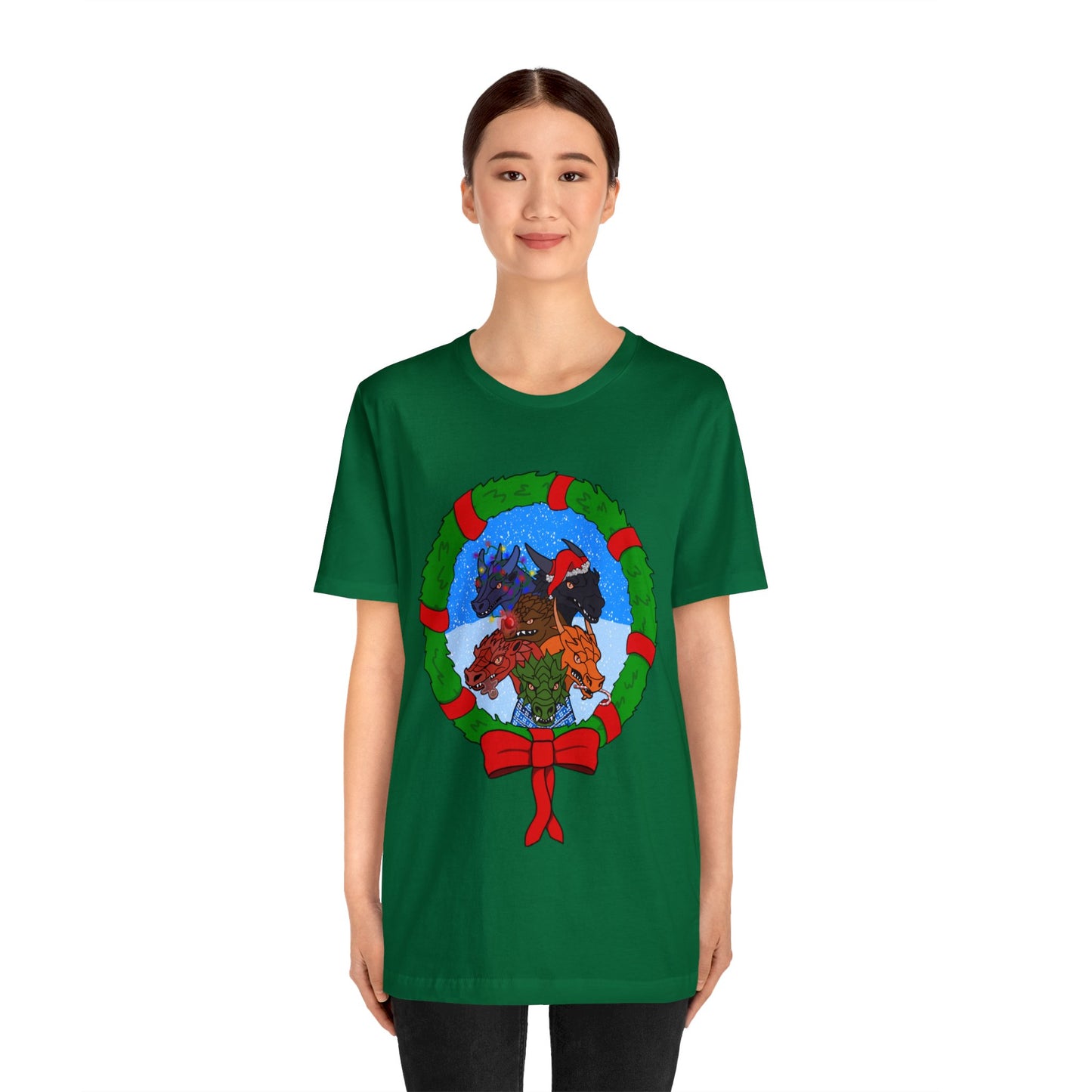 Dragon Christmas with Snowglobe Version - Unisex T-shirt