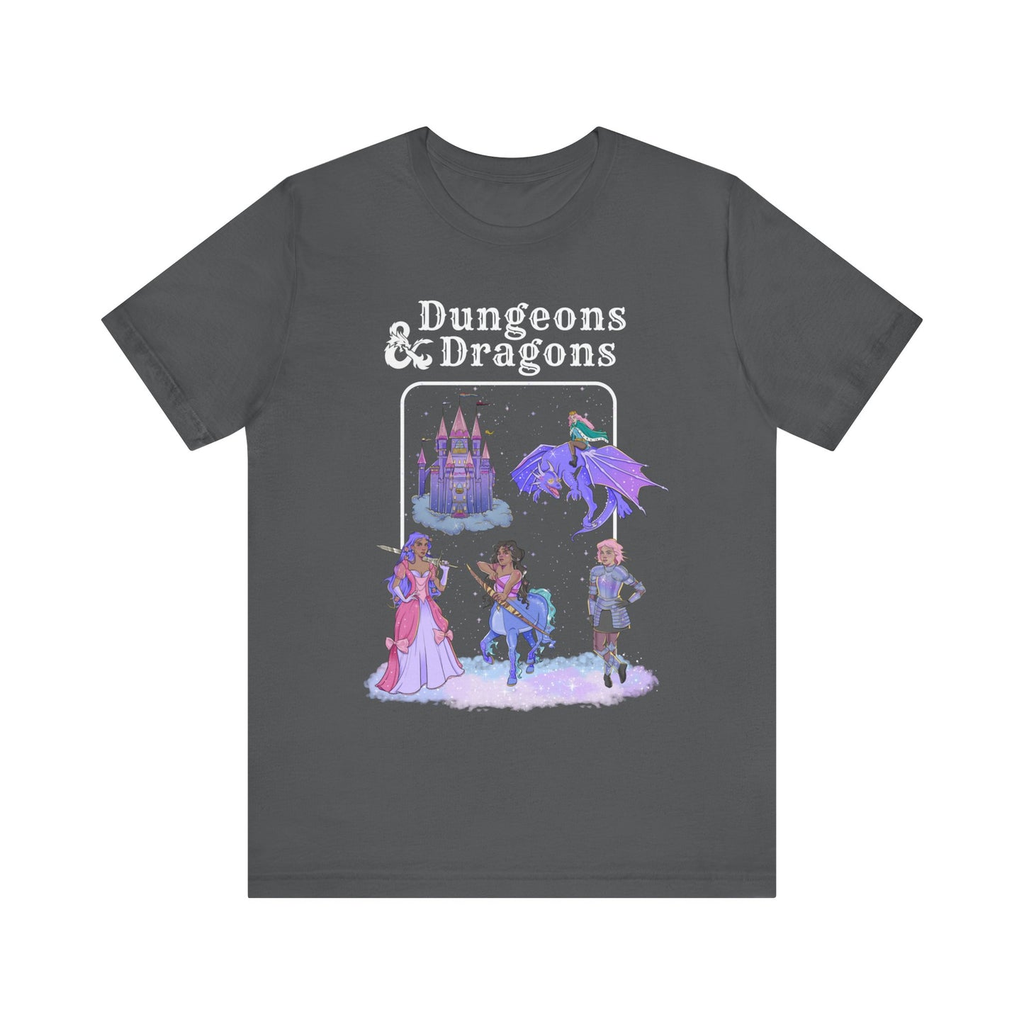 Dragons and Dungeons Pride Shield in back - Unisex Shirt