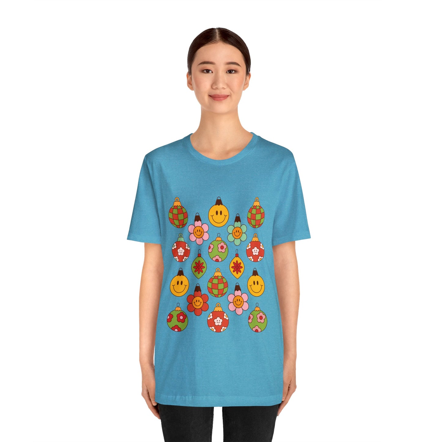 Groovy Christmas with back design - Unisex T-shirt