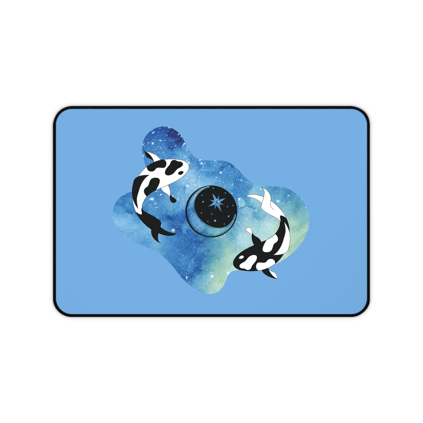 Watercolor Koi Desk Mat, 12 x 18 inches