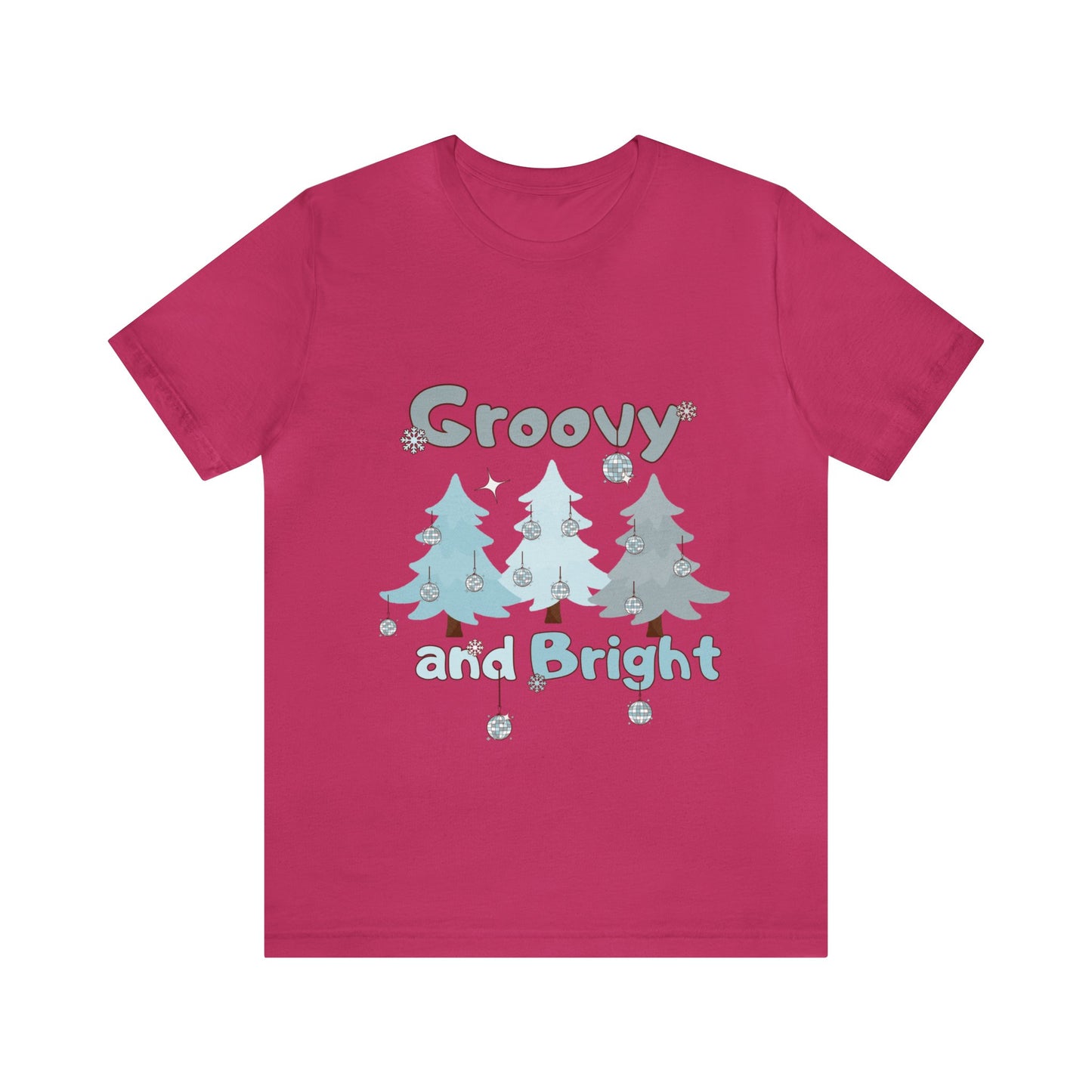 Merry and Bright Jingle Ball Christmas Tree - Unisex T-shirt