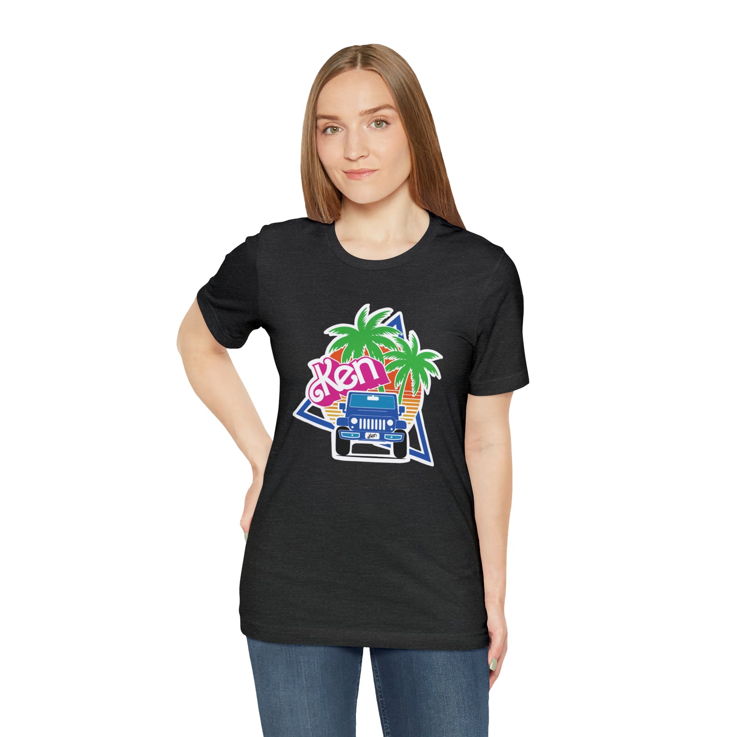 Blue Ken, Beep Beep KEN Jeep, Unisex Jersey Short Sleeve Tee