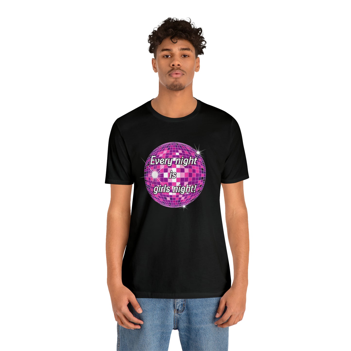 Disco Girls Night barbie, Unisex Jersey Short Sleeve Tee