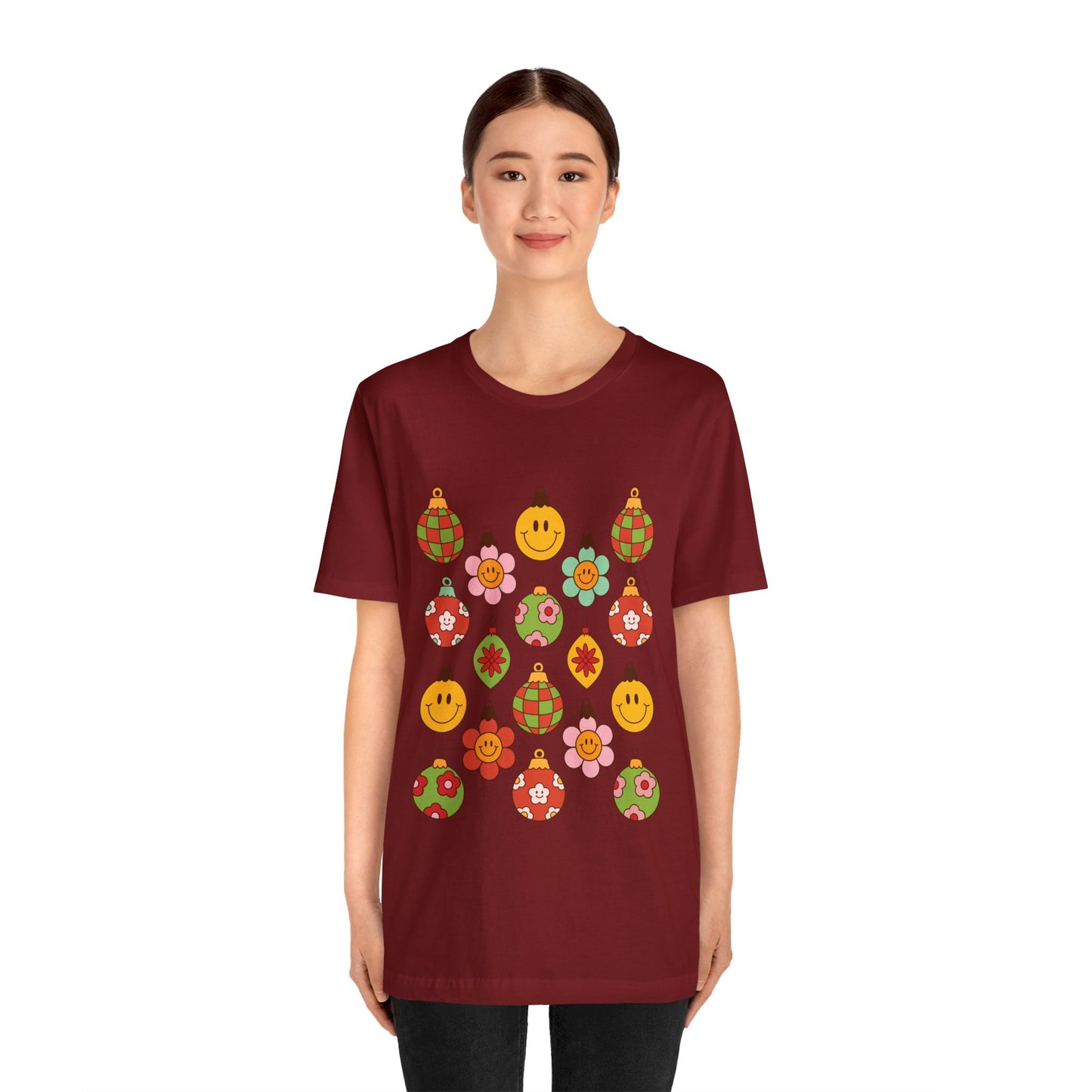 Groovy Christmas with back design - Unisex T-shirt