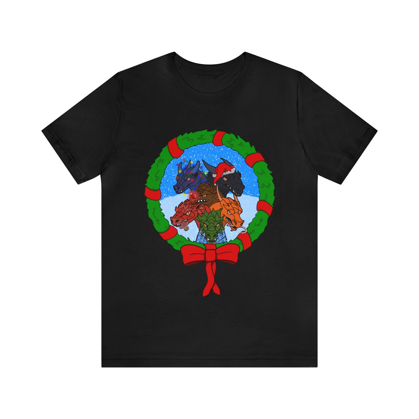 Dragon Christmas with Snowglobe Version - Unisex T-shirt
