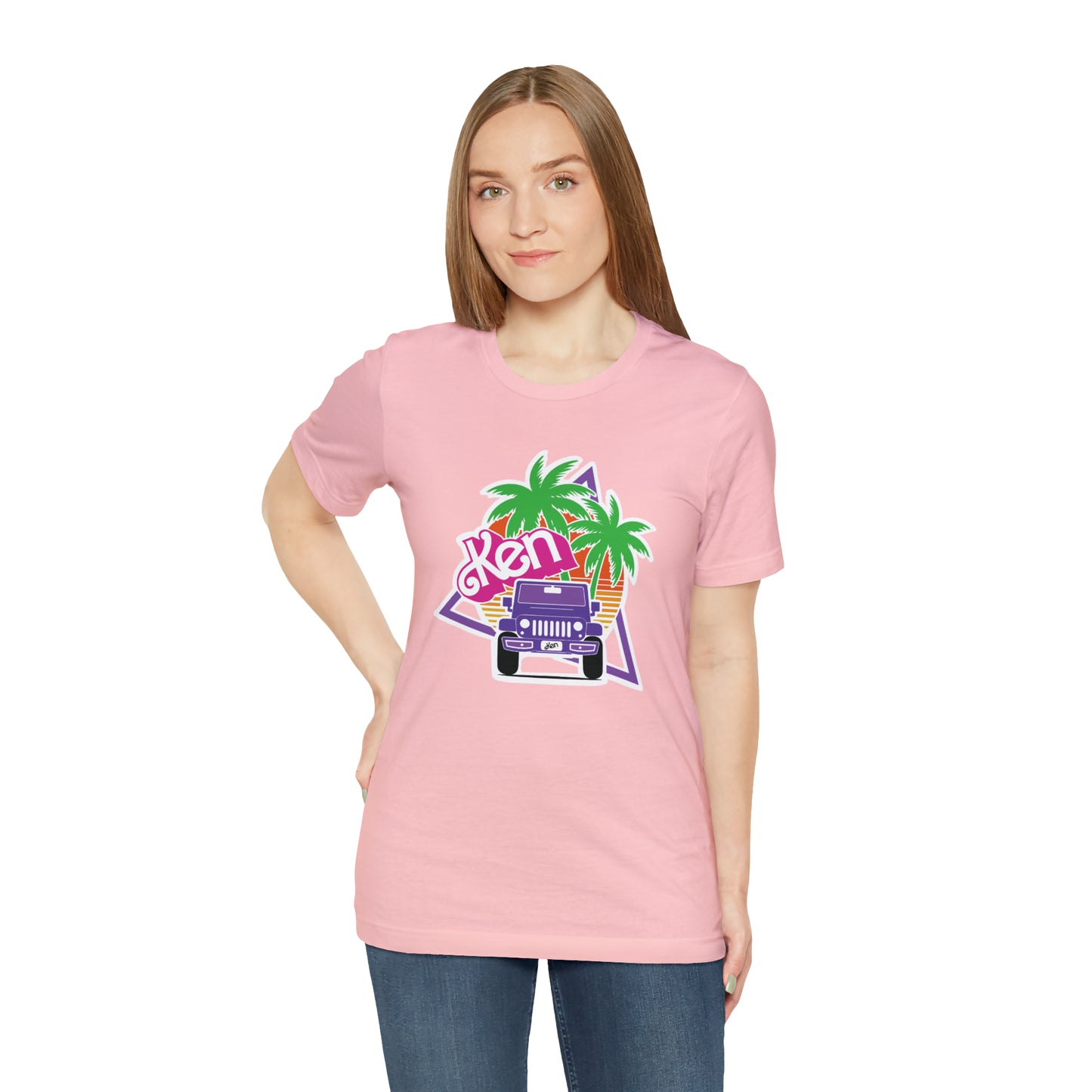 Purple Ken, Beep Beep KEN Jeep, Unisex Jersey Short Sleeve Tee