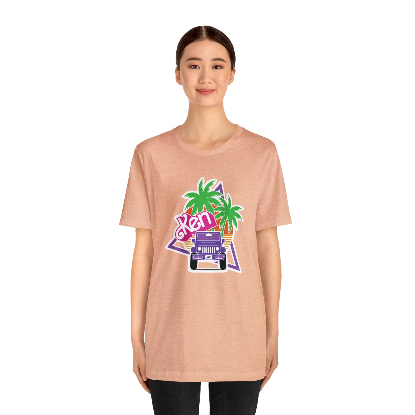 Purple Ken, Beep Beep KEN Jeep, Unisex Jersey Short Sleeve Tee