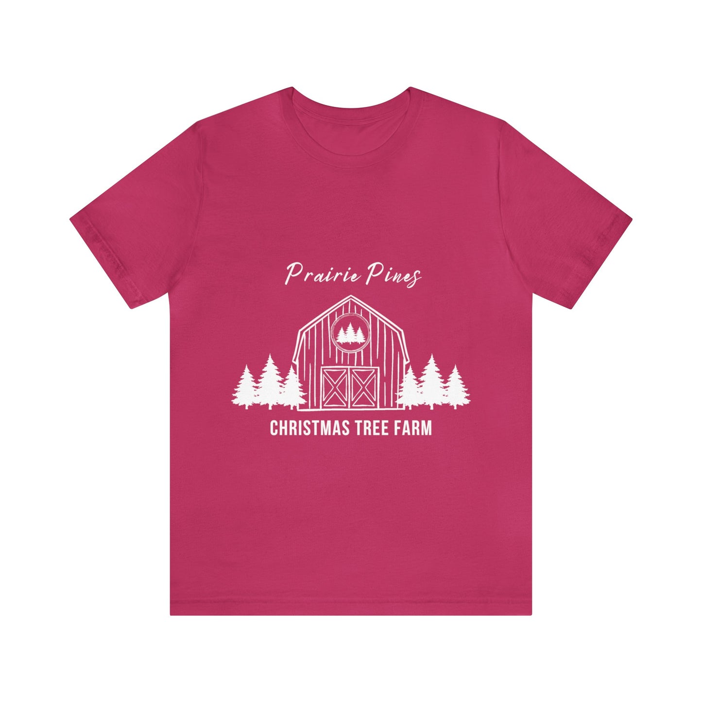 Prairie Pines White Text - Unisex T-shirt