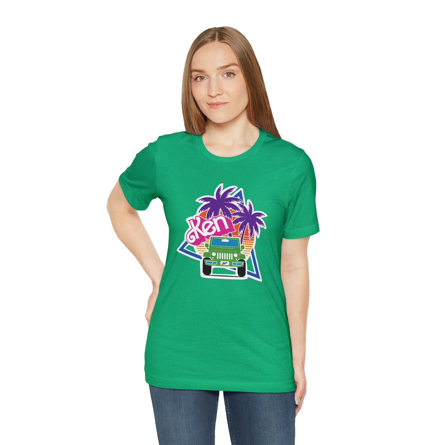 Green Ken, Beep Beep KEN Jeep, Unisex Jersey Short Sleeve Tee