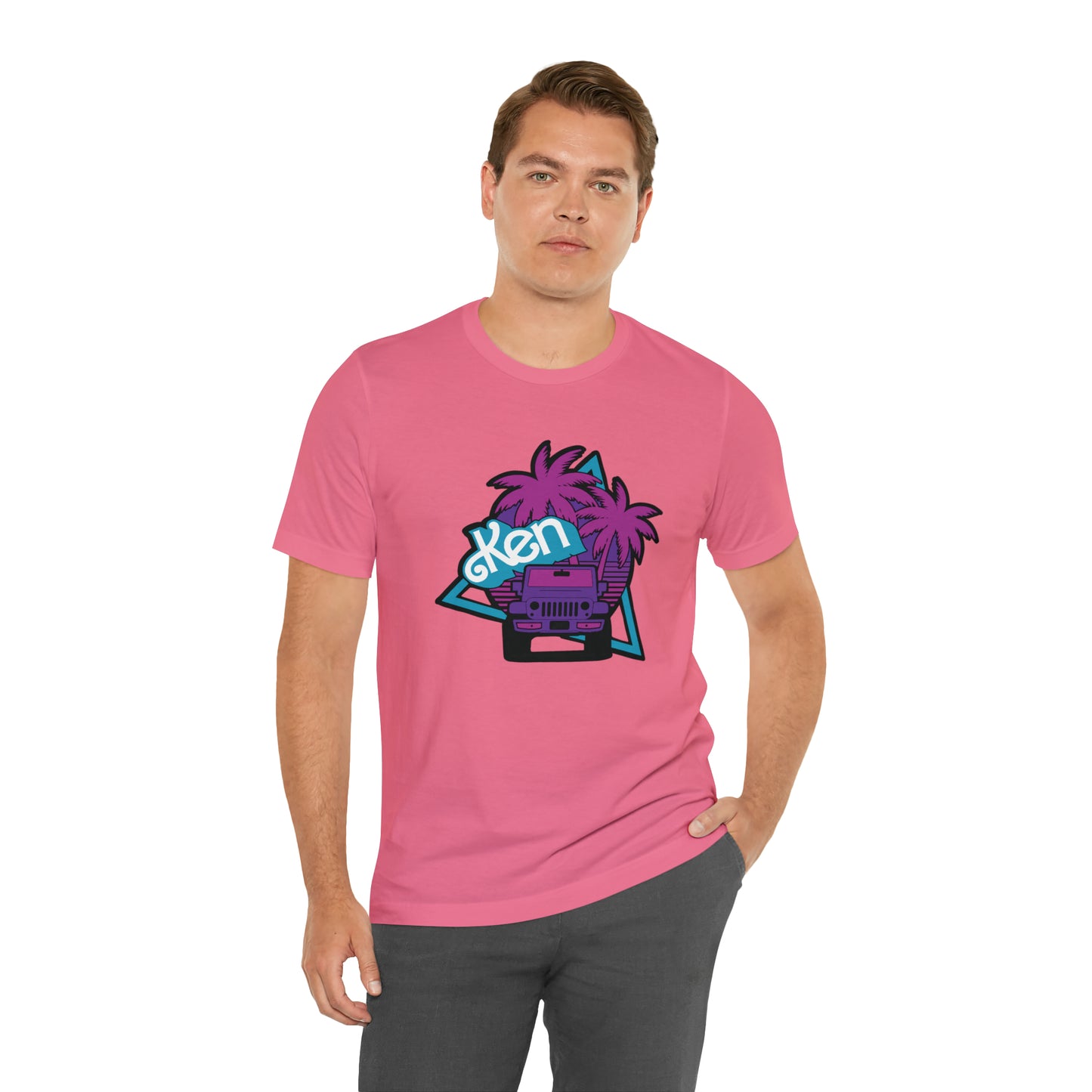 Neon Ken, Beep Beep KEN Jeep, Unisex Jersey Short Sleeve Tee