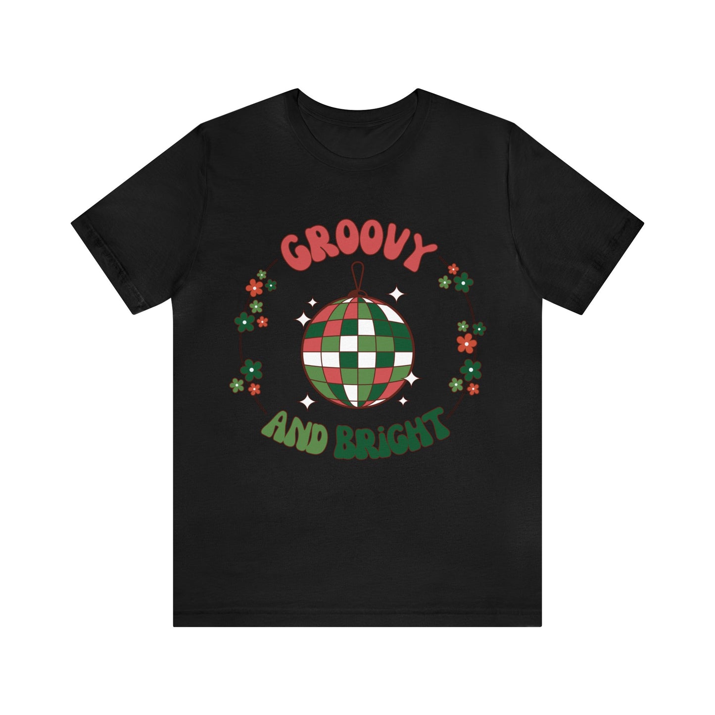 Red Circle Merry and Bright Jingle Ball - Unisex T-shirt