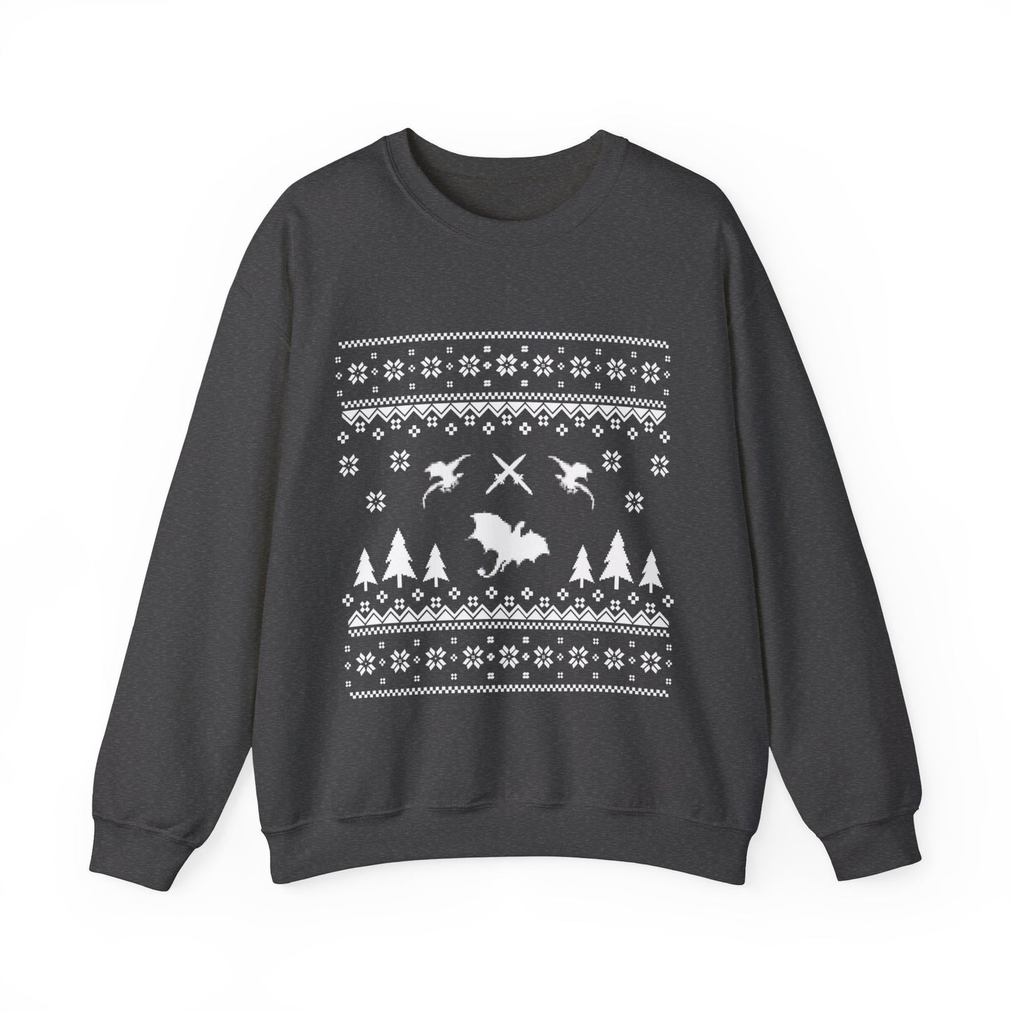 8-Bit Dragon Christmas version 4 - Unisex Sweatshirt