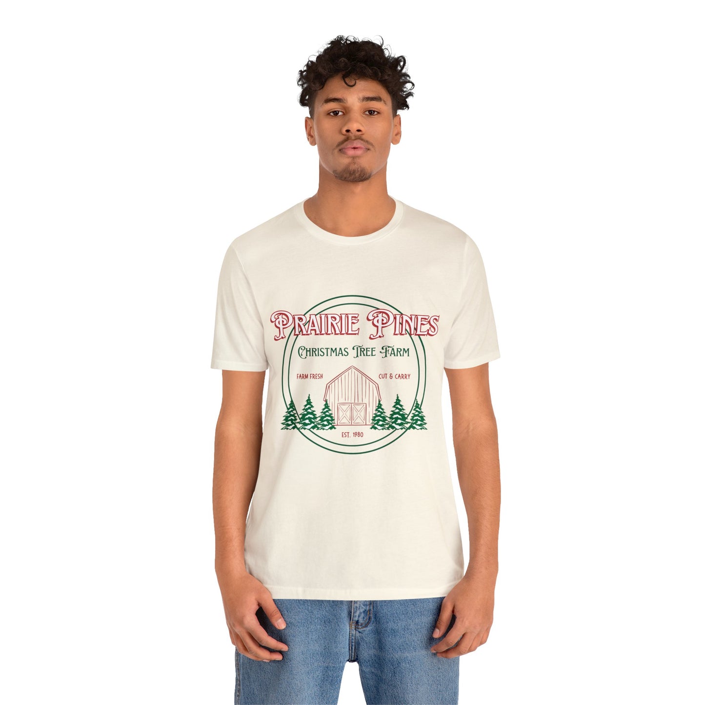 Vintage Prairie Pines Christmas Tree Farm - Unisex T-shirt