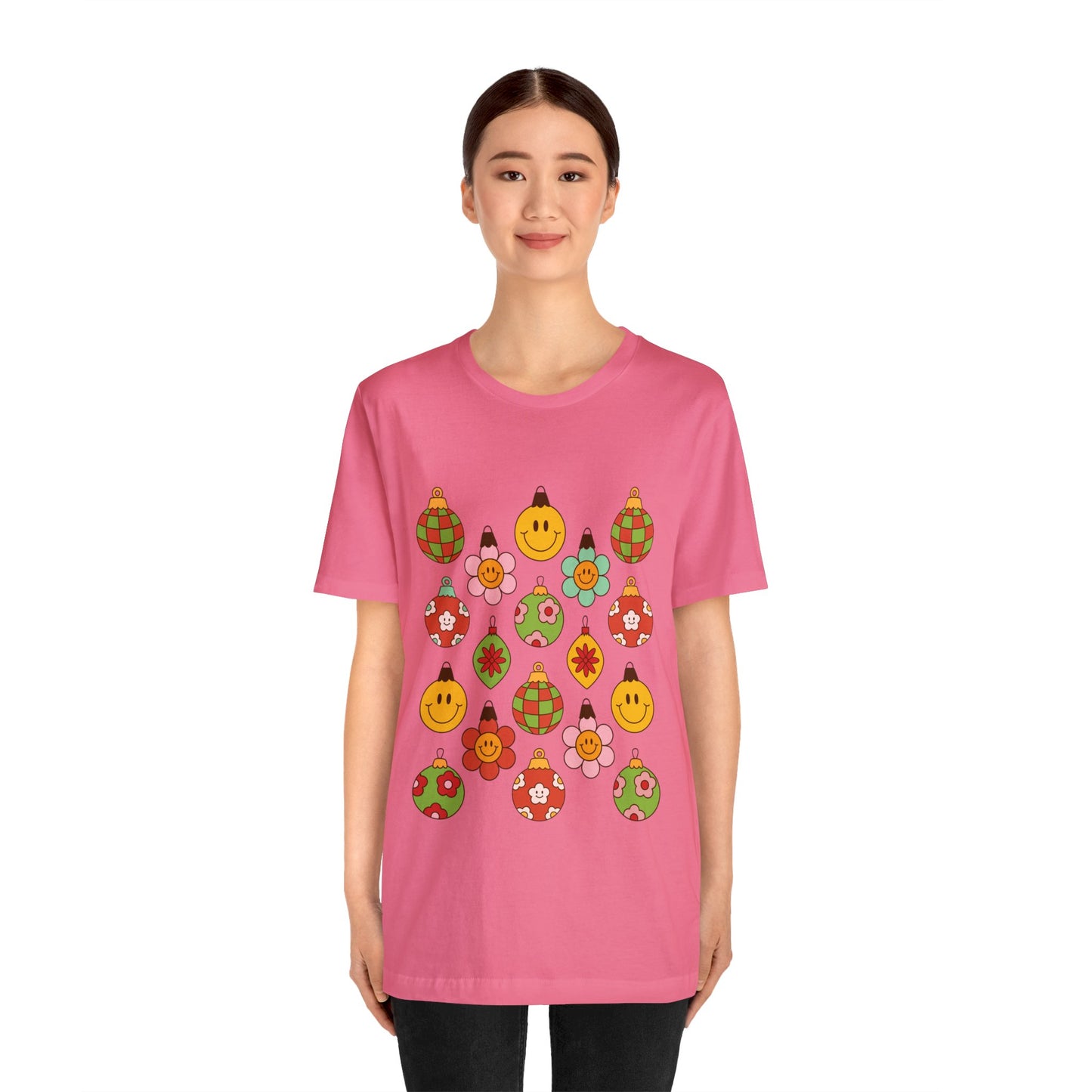 Groovy Christmas with back design - Unisex T-shirt