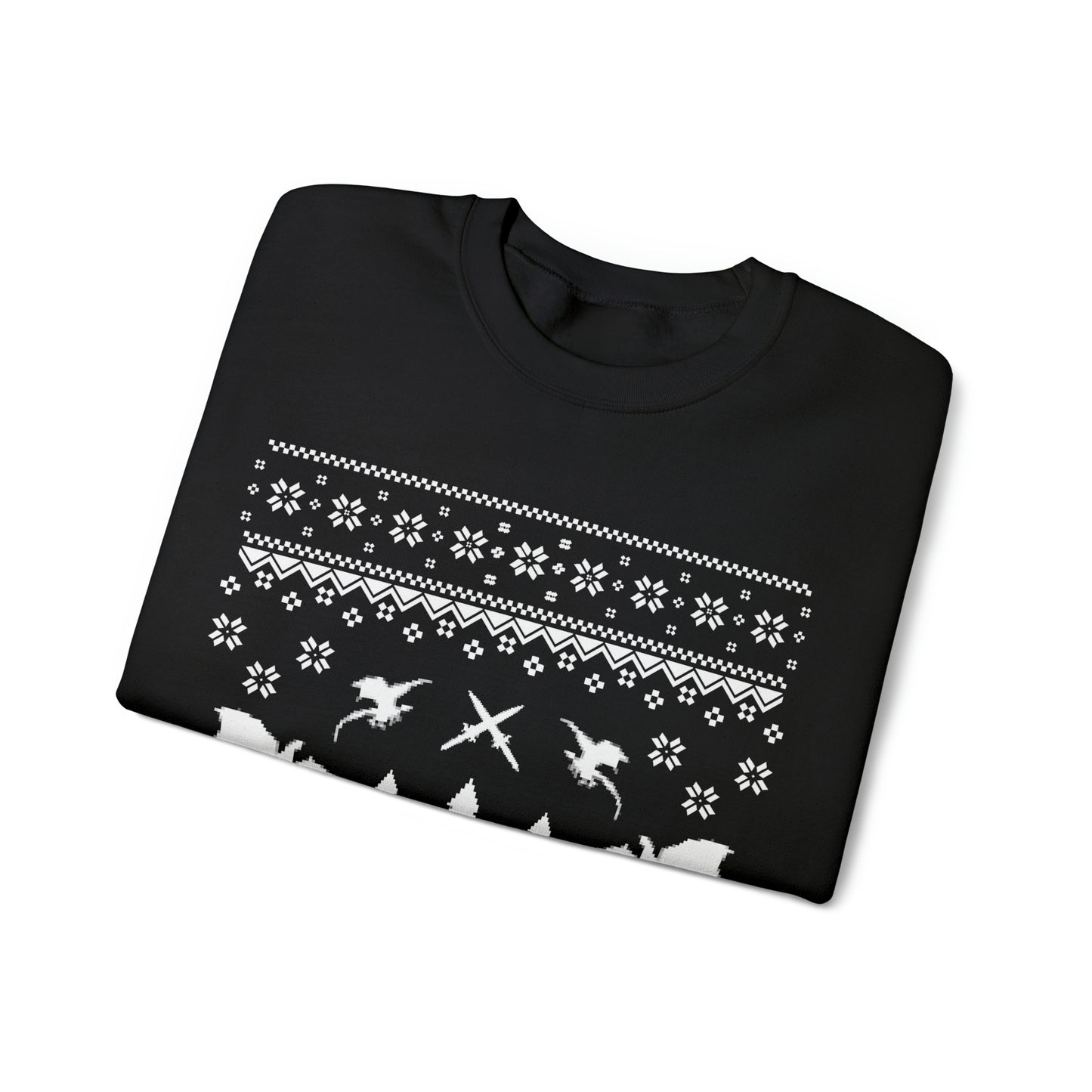 8-Bit Dragon Christmas version 3 - Unisex Sweatshirt