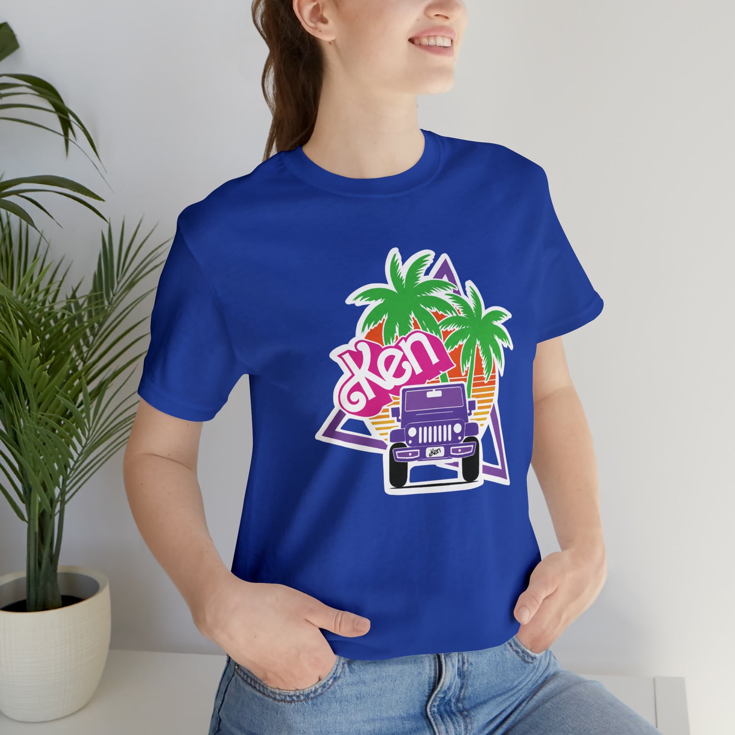 Purple Ken, Beep Beep KEN Jeep, Unisex Jersey Short Sleeve Tee