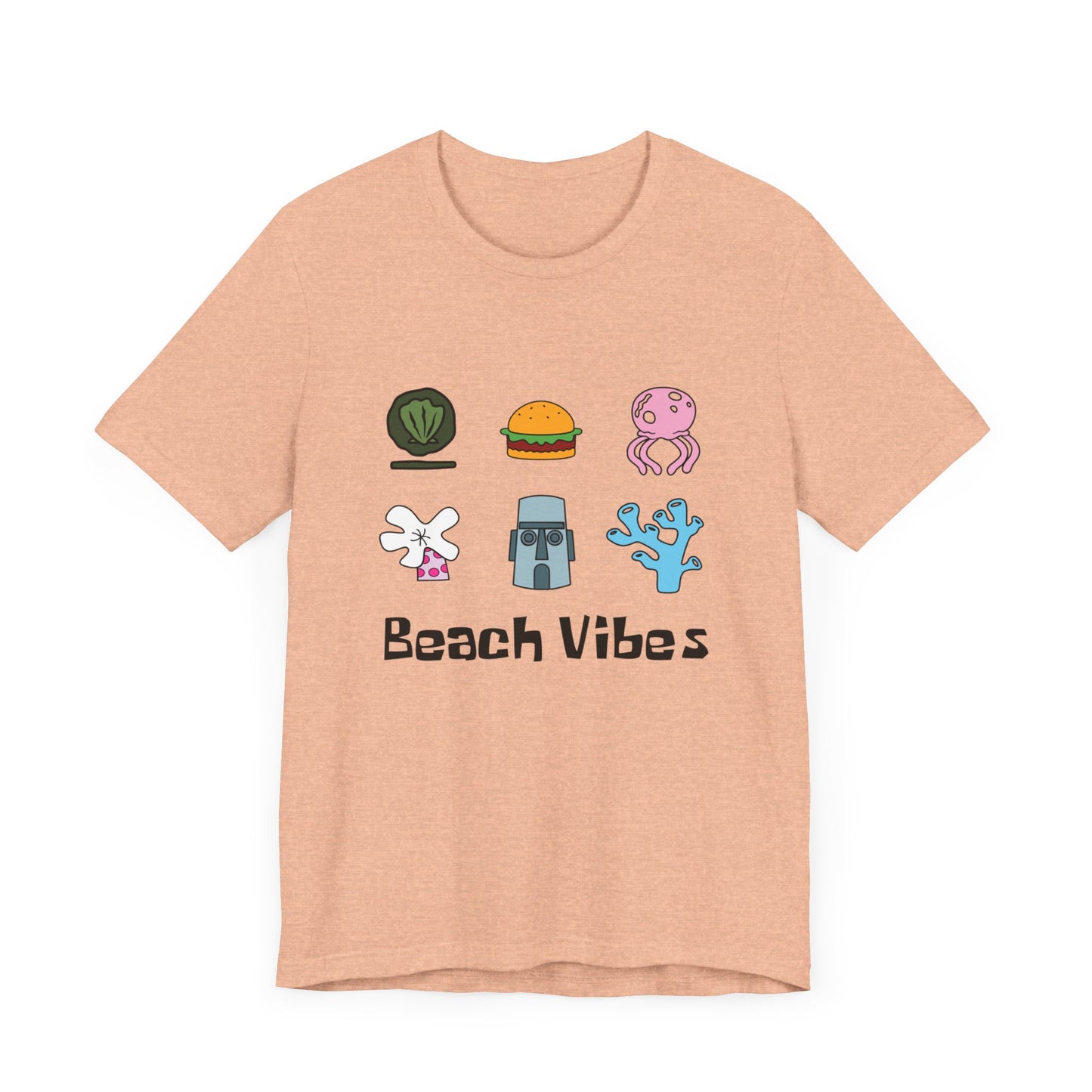 No frame Spongey Beach Vibes - Unisex Shirt