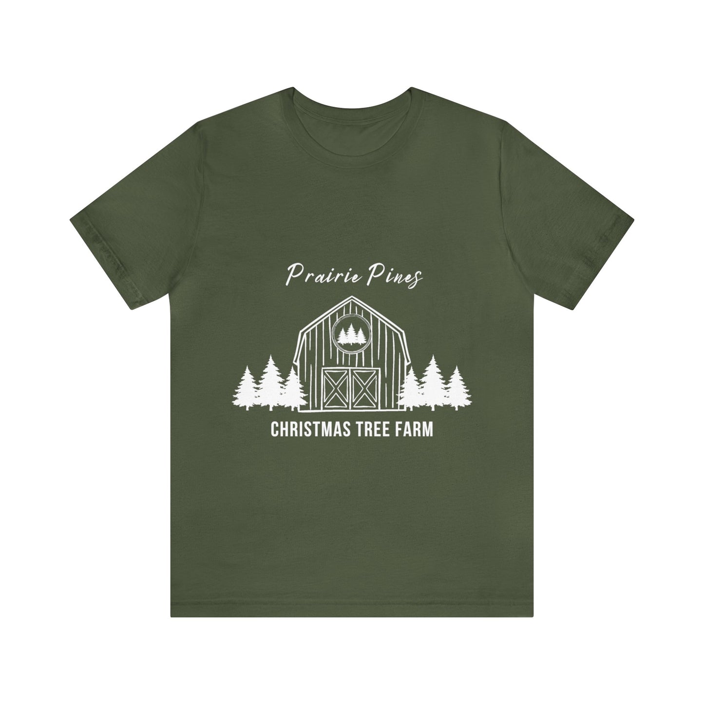 Prairie Pines White Text - Unisex T-shirt