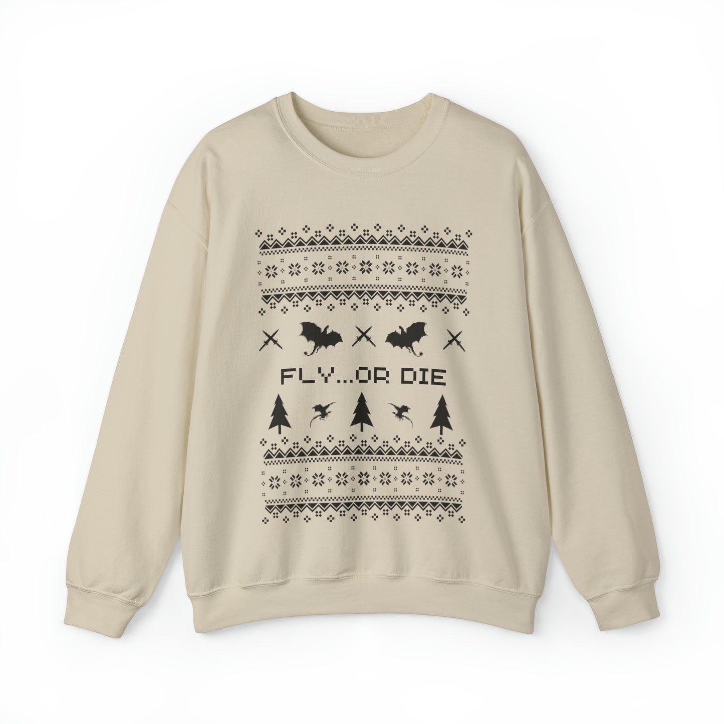 8-Bit Dragon Christmas version 2 - Unisex Sweatshirt