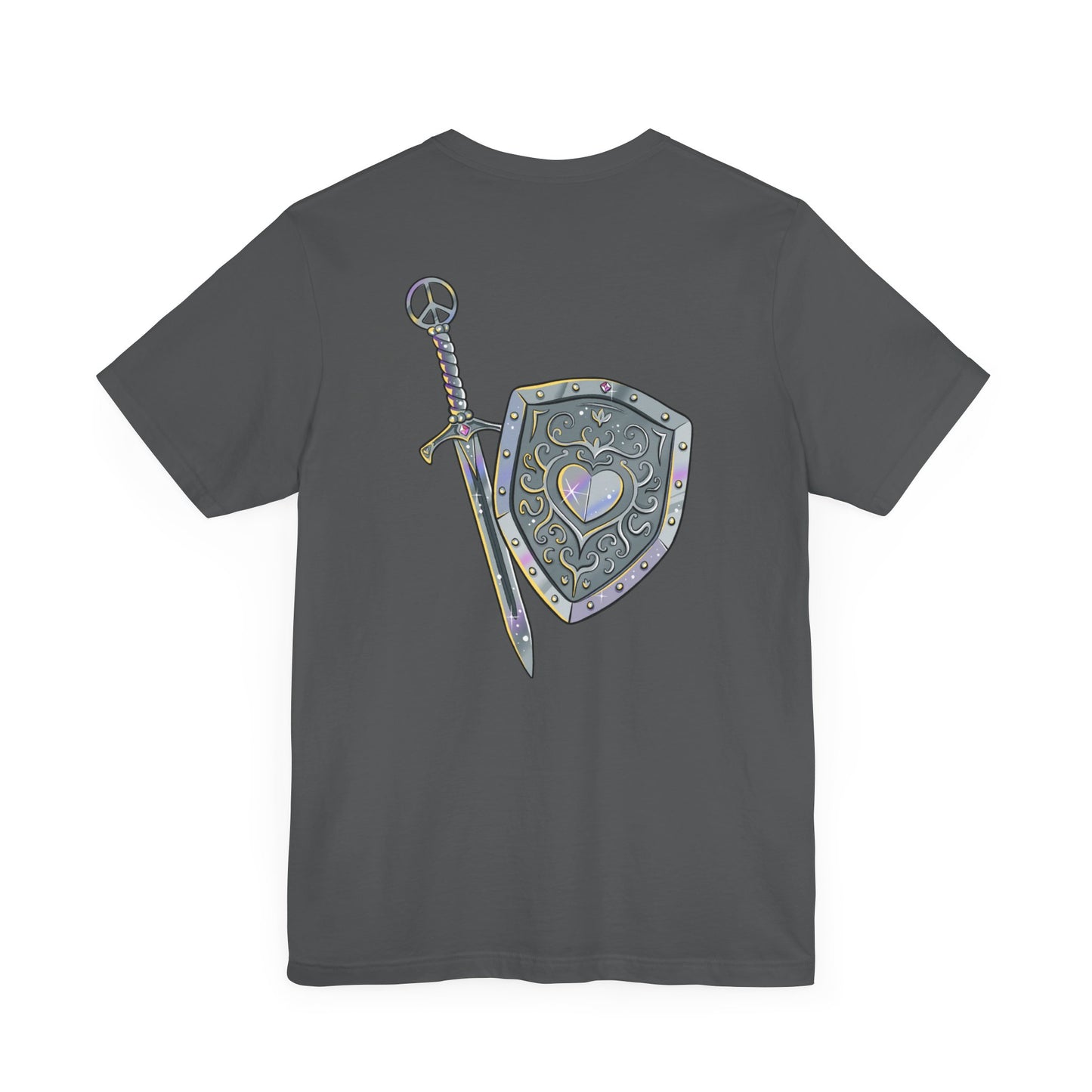 Dragons and Dungeons Pride Shield in back - Unisex Shirt