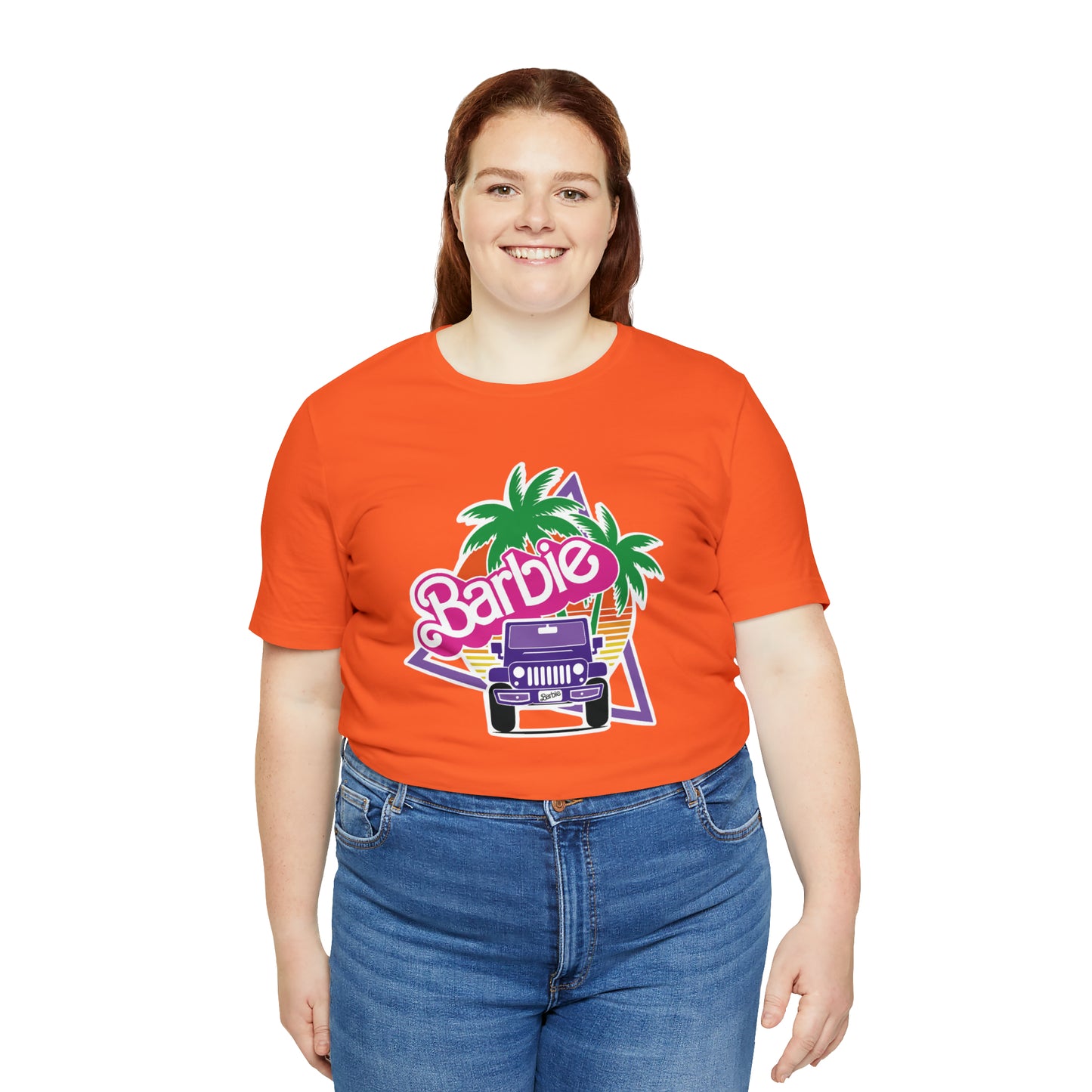 Purple jeep, Beep Beep Barbie Jeep, Unisex Jersey Short Sleeve Tee