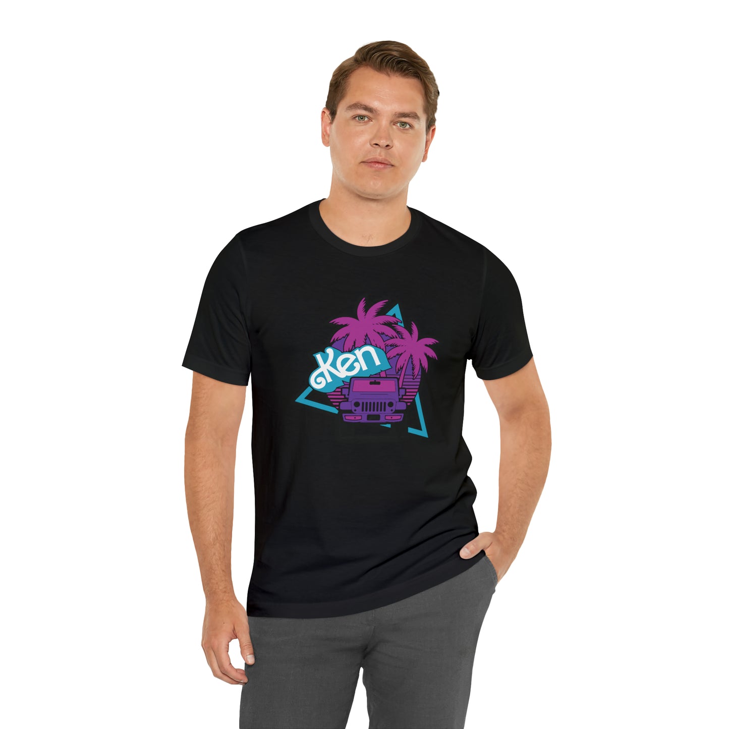 Neon Ken, Beep Beep KEN Jeep, Unisex Jersey Short Sleeve Tee