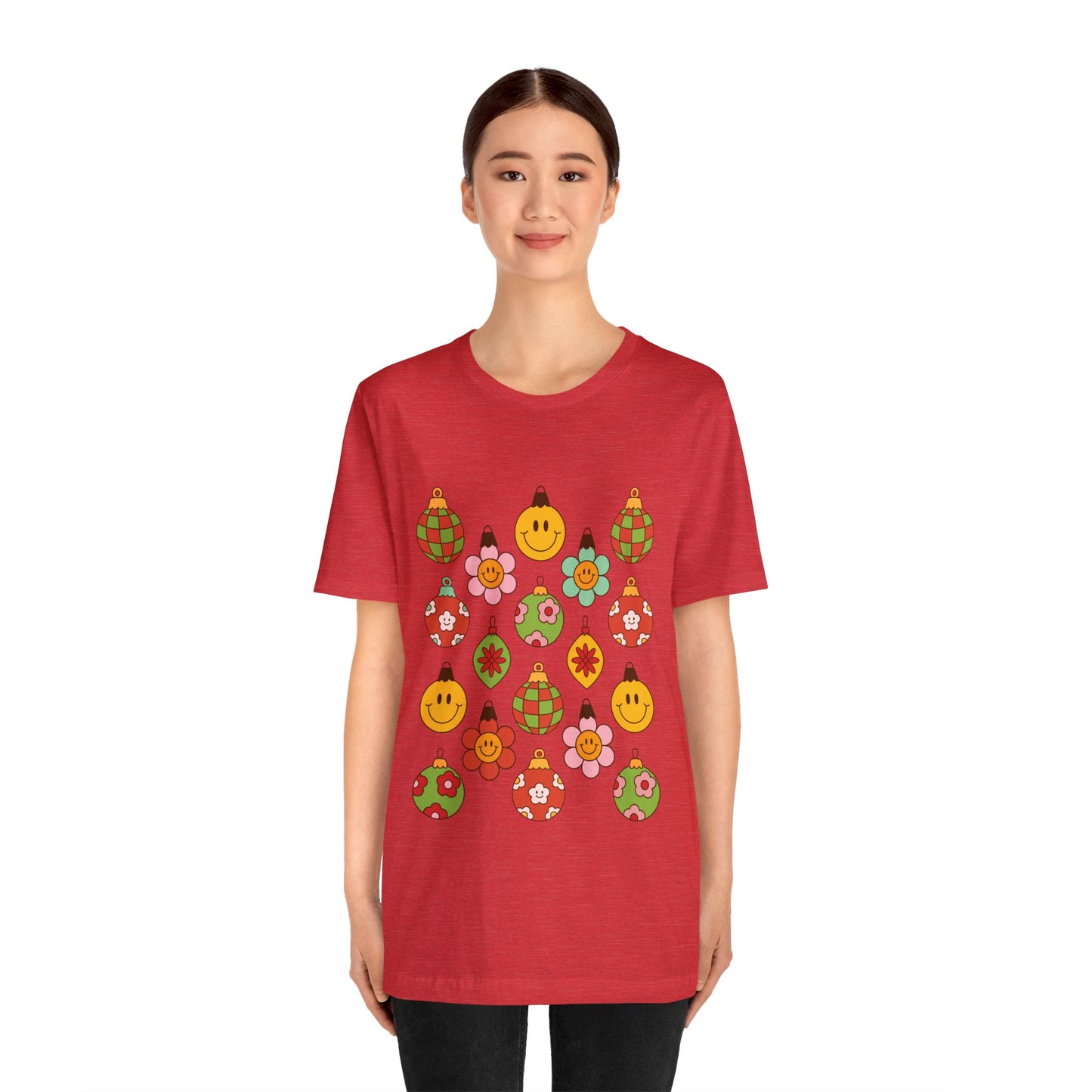 Groovy Christmas with back design - Unisex T-shirt