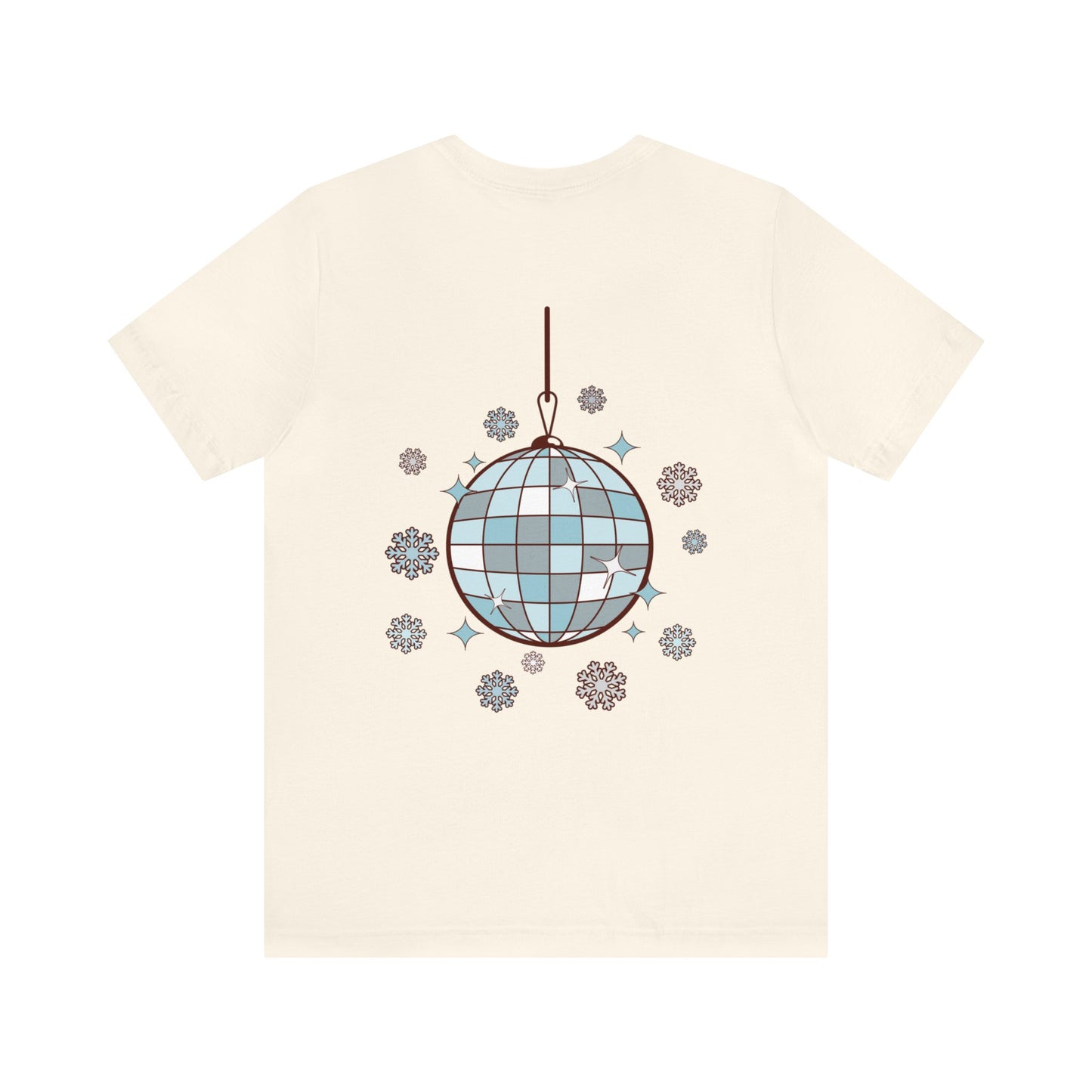 Silver and Blue - Groovy and Bright Jingle Disco Ball - Unisex T-shirt