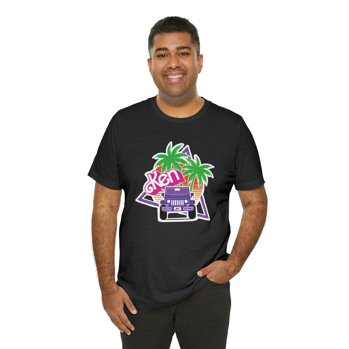 Purple Ken, Beep Beep KEN Jeep, Unisex Jersey Short Sleeve Tee