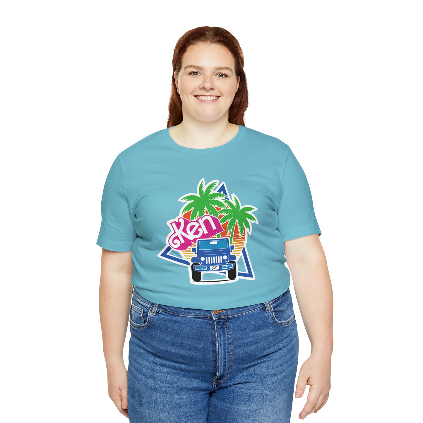 Blue Ken, Beep Beep KEN Jeep, Unisex Jersey Short Sleeve Tee