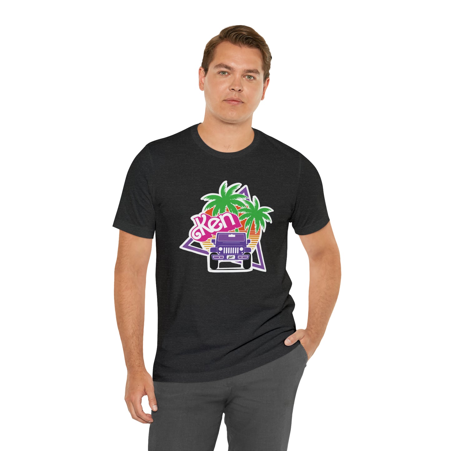 Purple Ken, Beep Beep KEN Jeep, Unisex Jersey Short Sleeve Tee