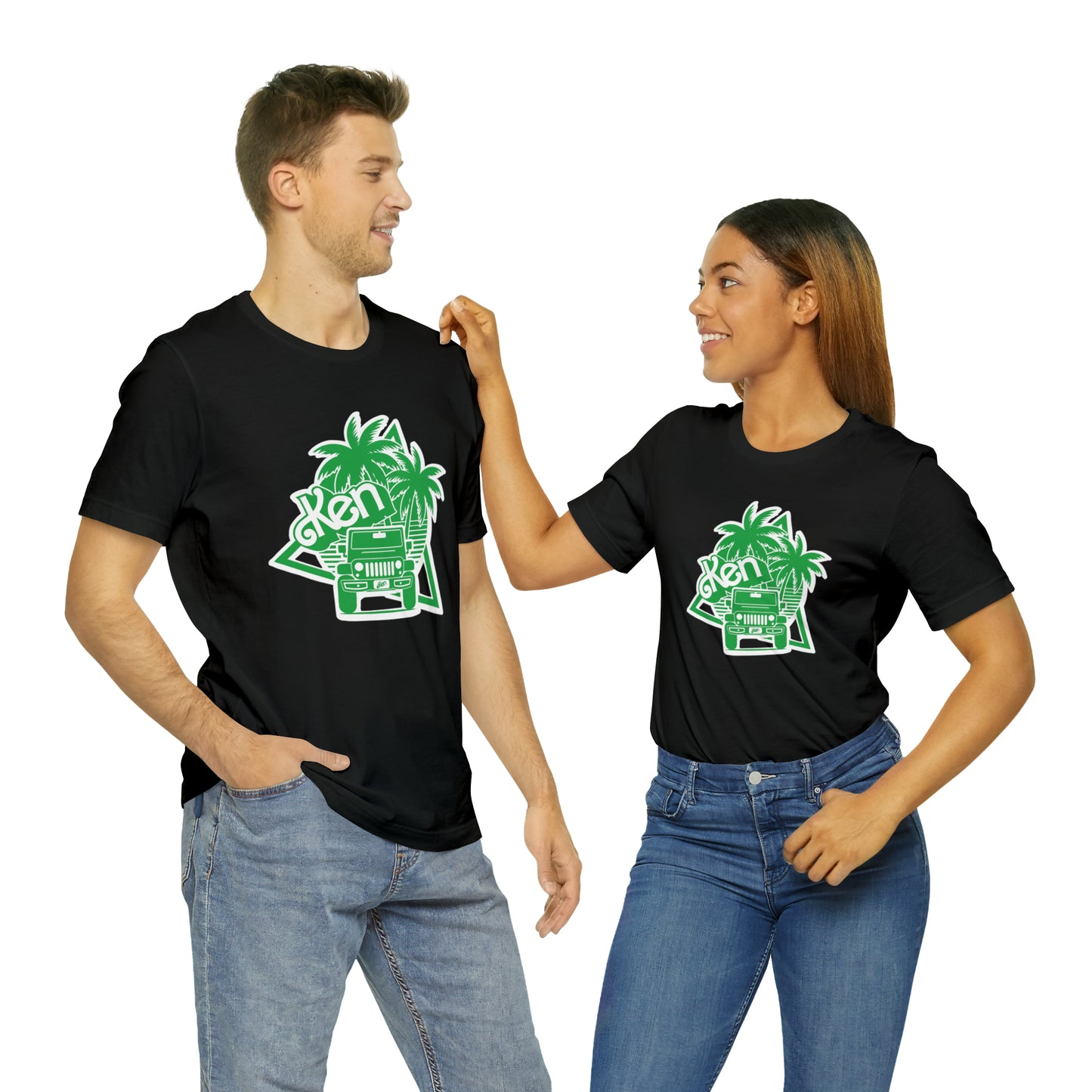 All green Ken, Beep Beep KEN Jeep, Unisex Jersey Short Sleeve Tee