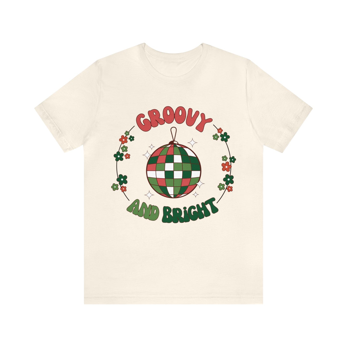 Red Circle Merry and Bright Jingle Ball - Unisex T-shirt