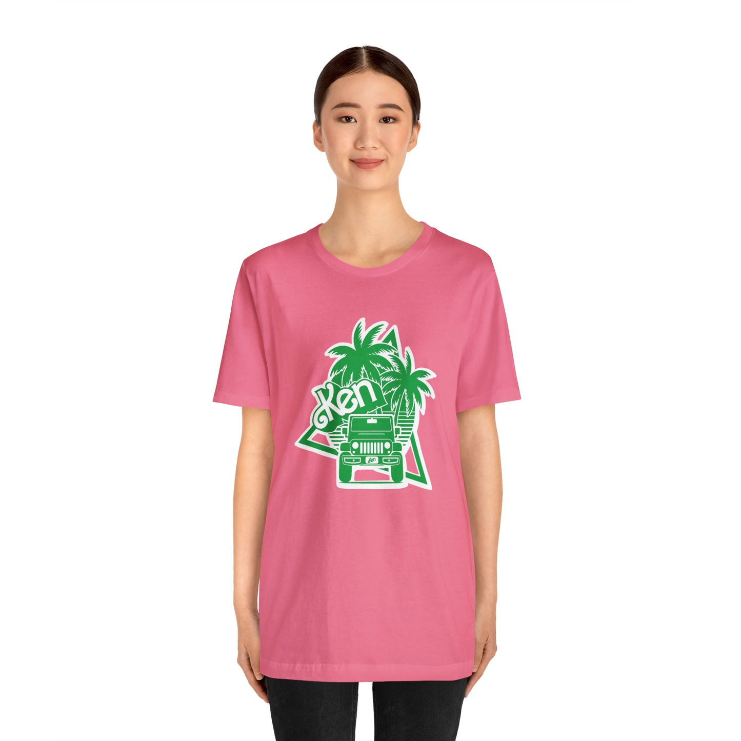 All green Ken, Beep Beep KEN Jeep, Unisex Jersey Short Sleeve Tee