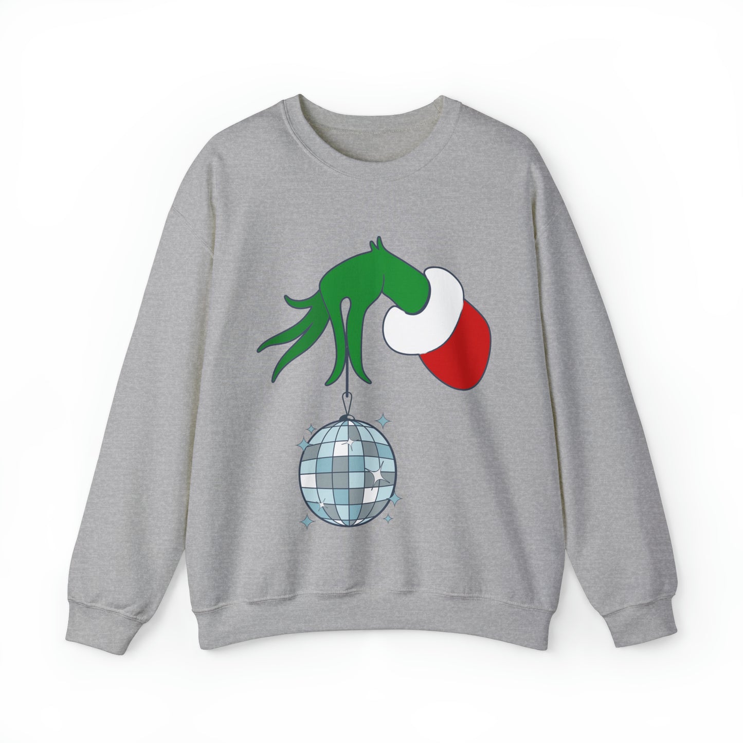 Grinchy Groovy and Bright Jingle Disco Ball - Sweatshirt