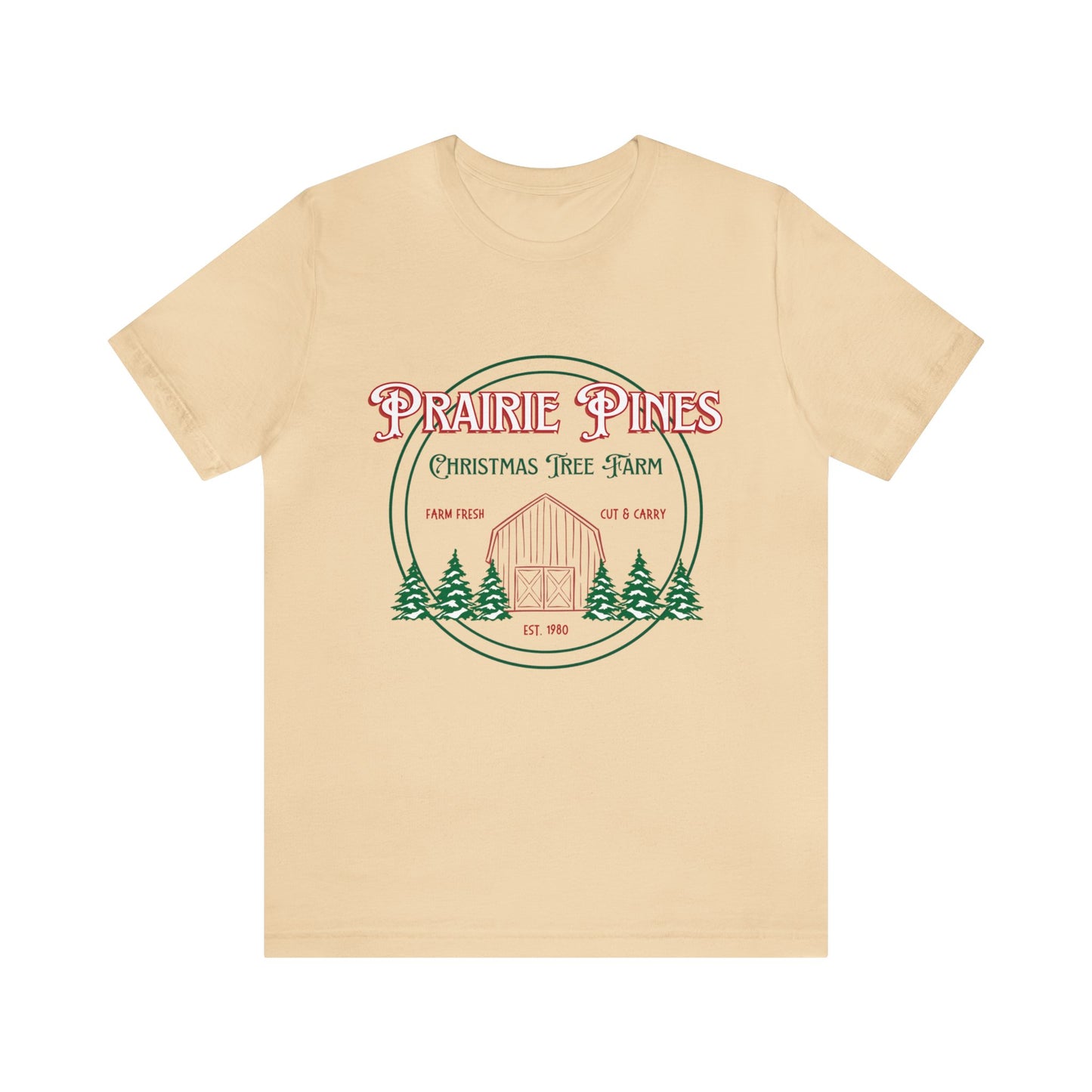 Vintage Prairie Pines Christmas Tree Farm - Unisex T-shirt