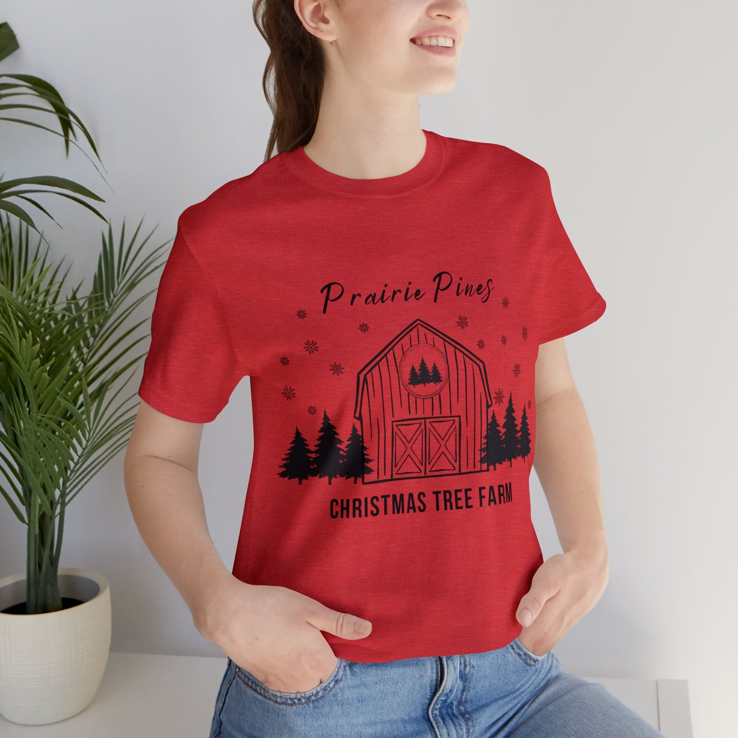 Prairie Pines Black Text - Unisex T-shirt