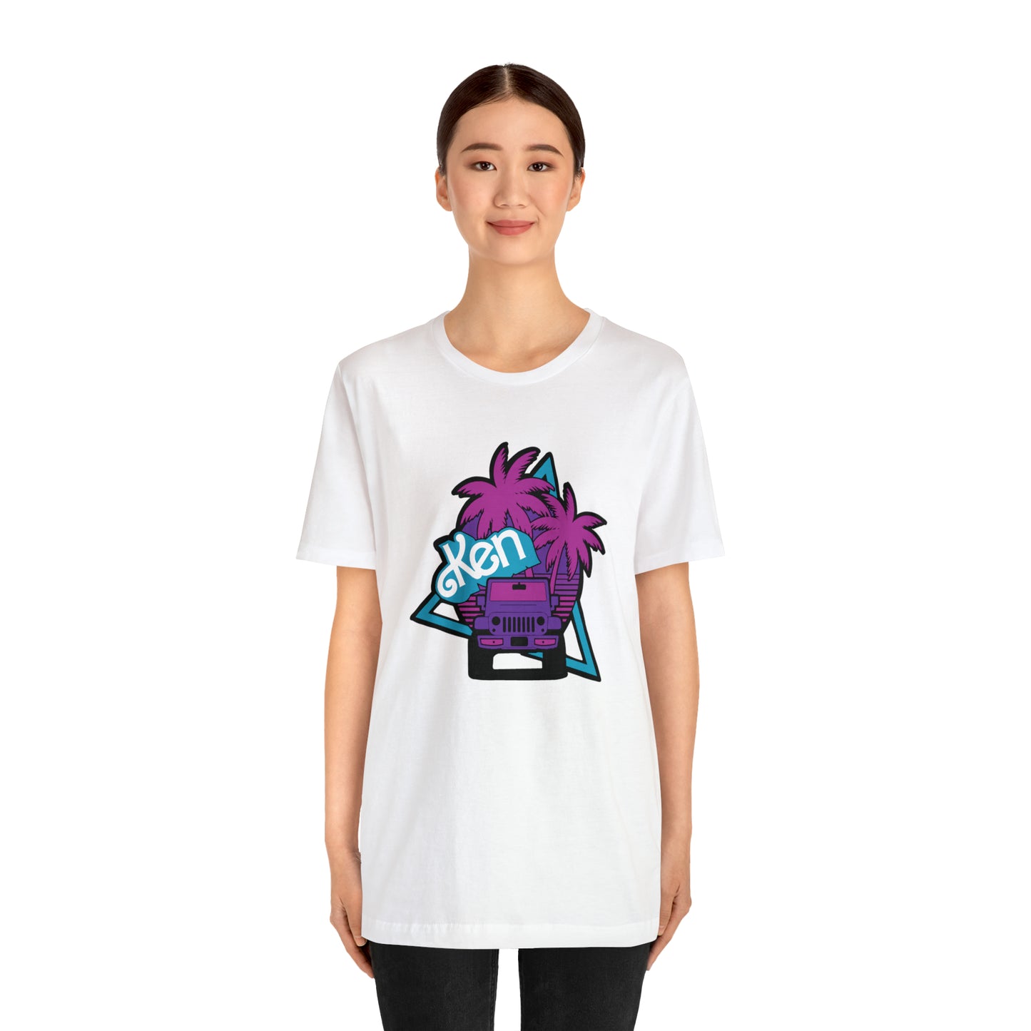 Neon Ken, Beep Beep KEN Jeep, Unisex Jersey Short Sleeve Tee